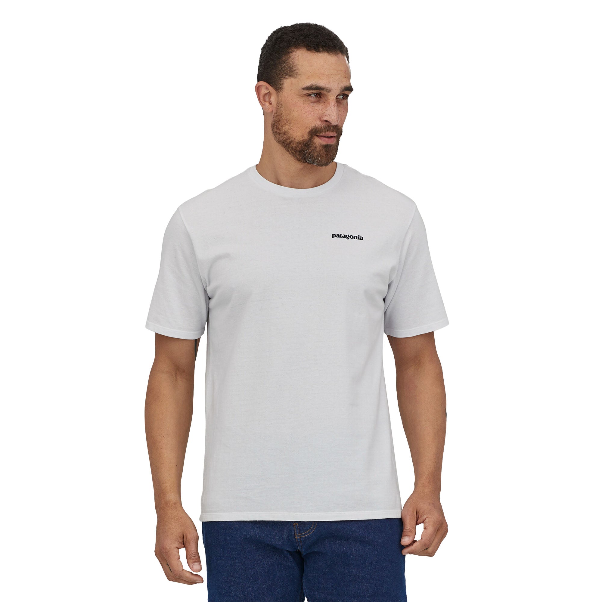 Patagonia P-6 Logo Responsibili-Tee Men's S/S T-Shirt - White