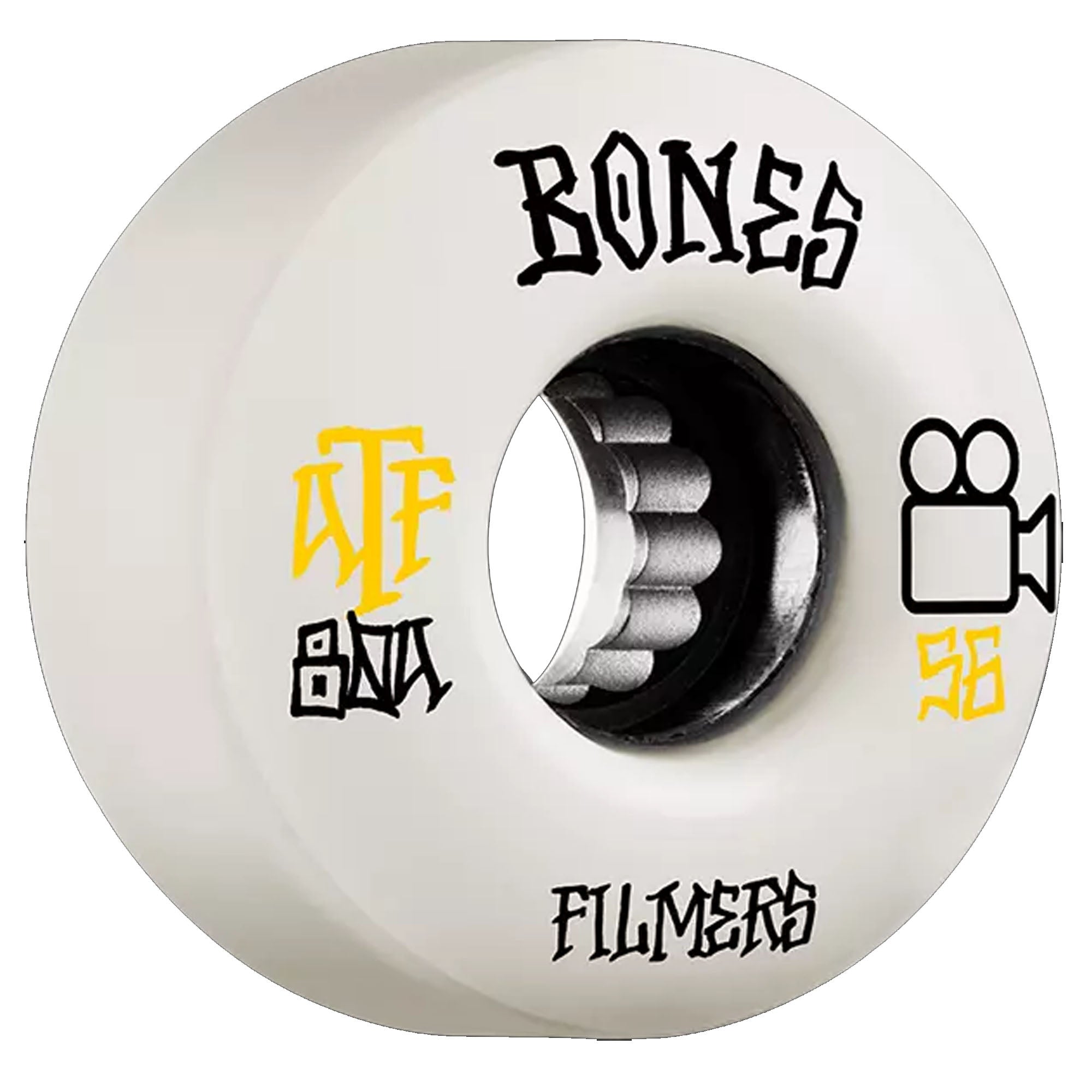 Bones ATF Filmers 56mm 80a Skateboard Wheels - White