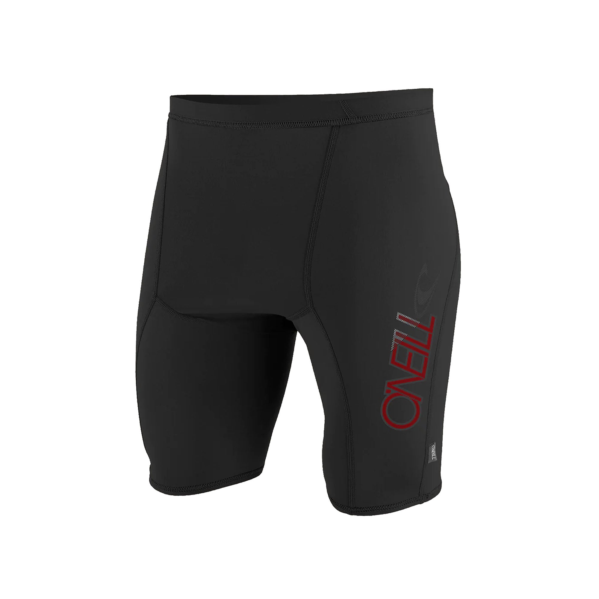 O'Neill Premium Skins Men's Rashguard Shorts - Black/Red