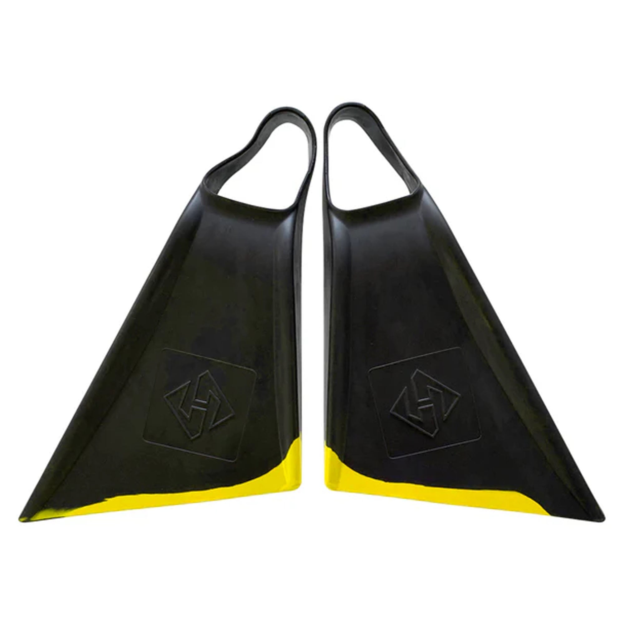 Hubboards Boost'n Houstin Swim Fins - Black/Yellow