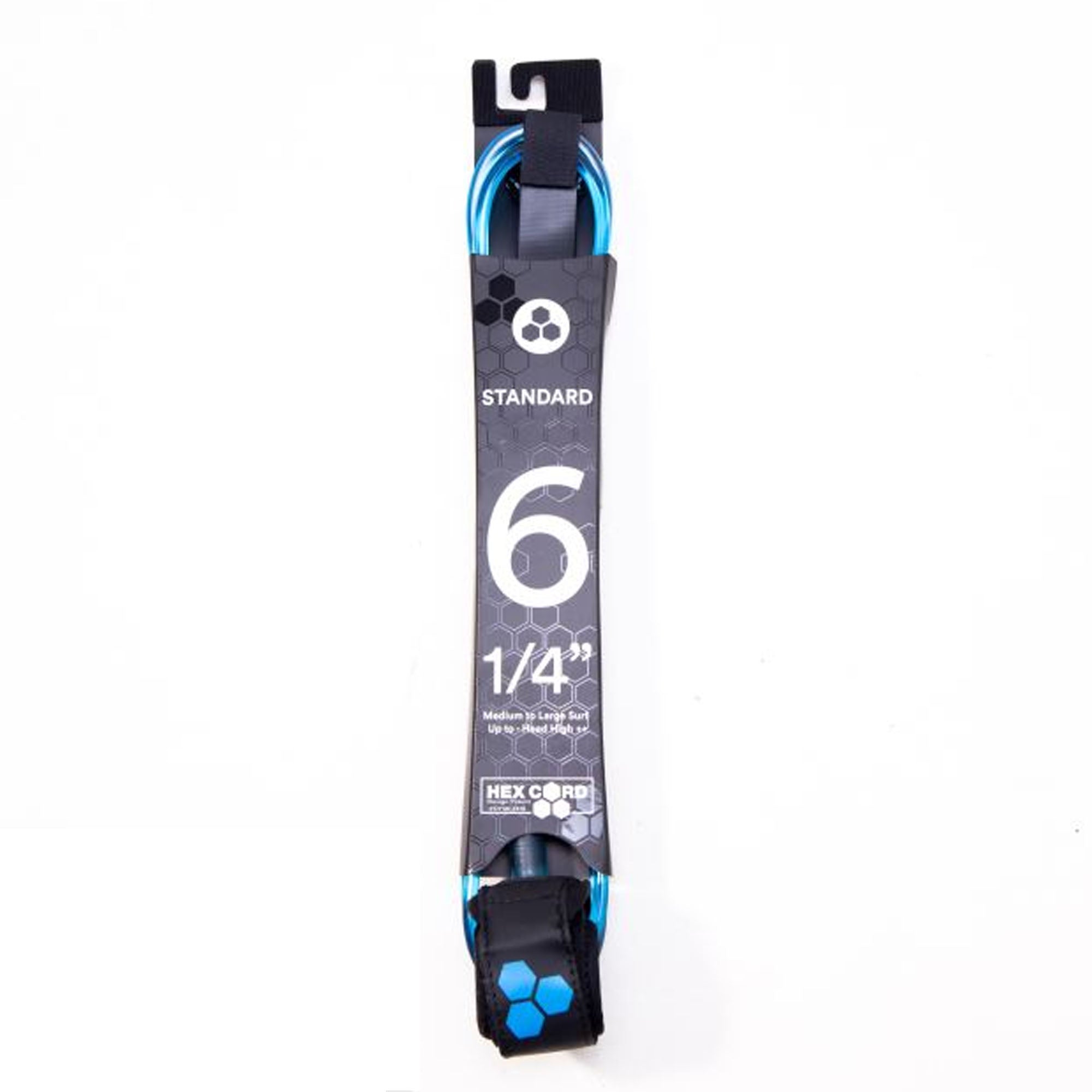 Channel Islands Hex Cord Comp 6' Surfboard Leash - Blue