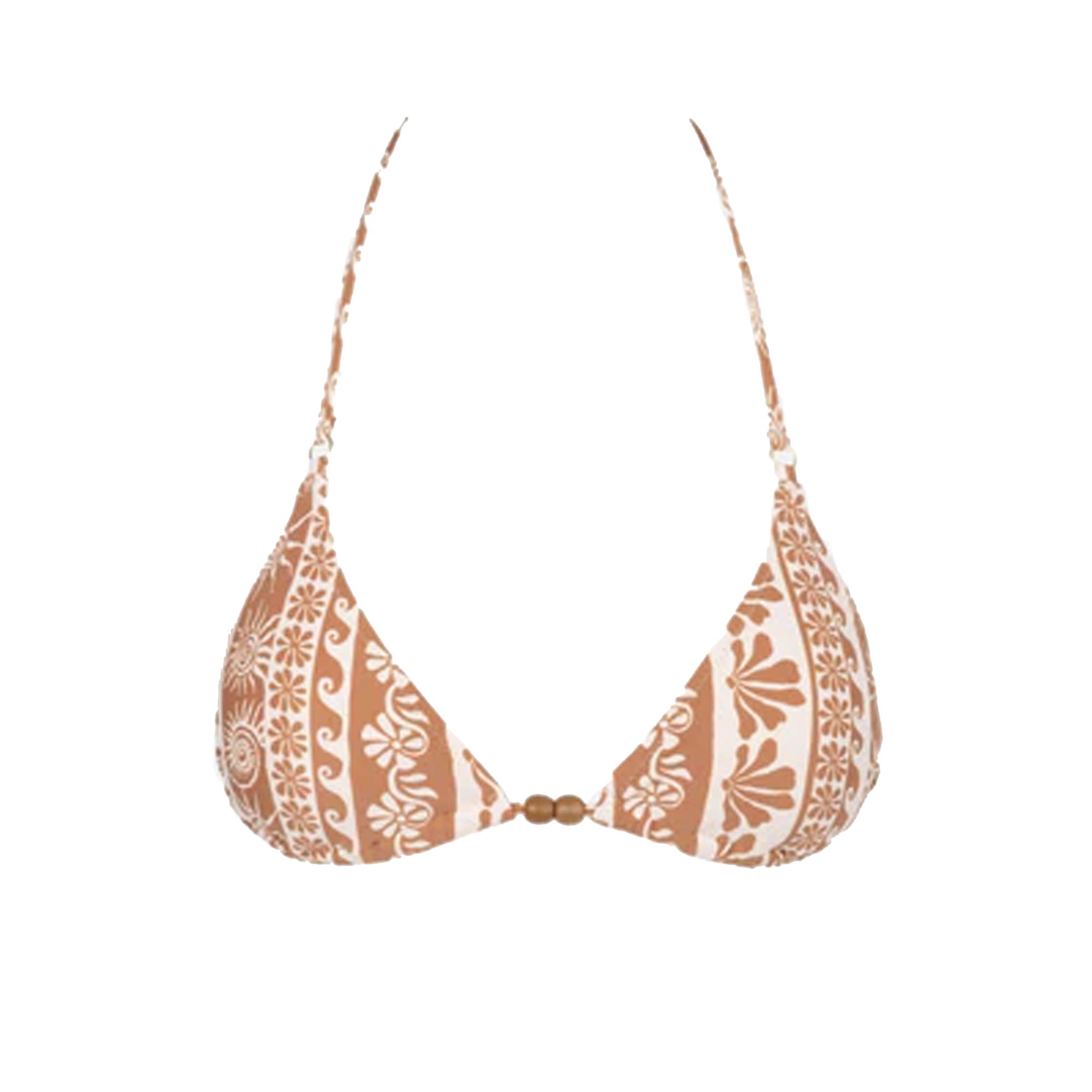 Rhythm Seafarer Slide Tri Women's Bikini Top - Brown