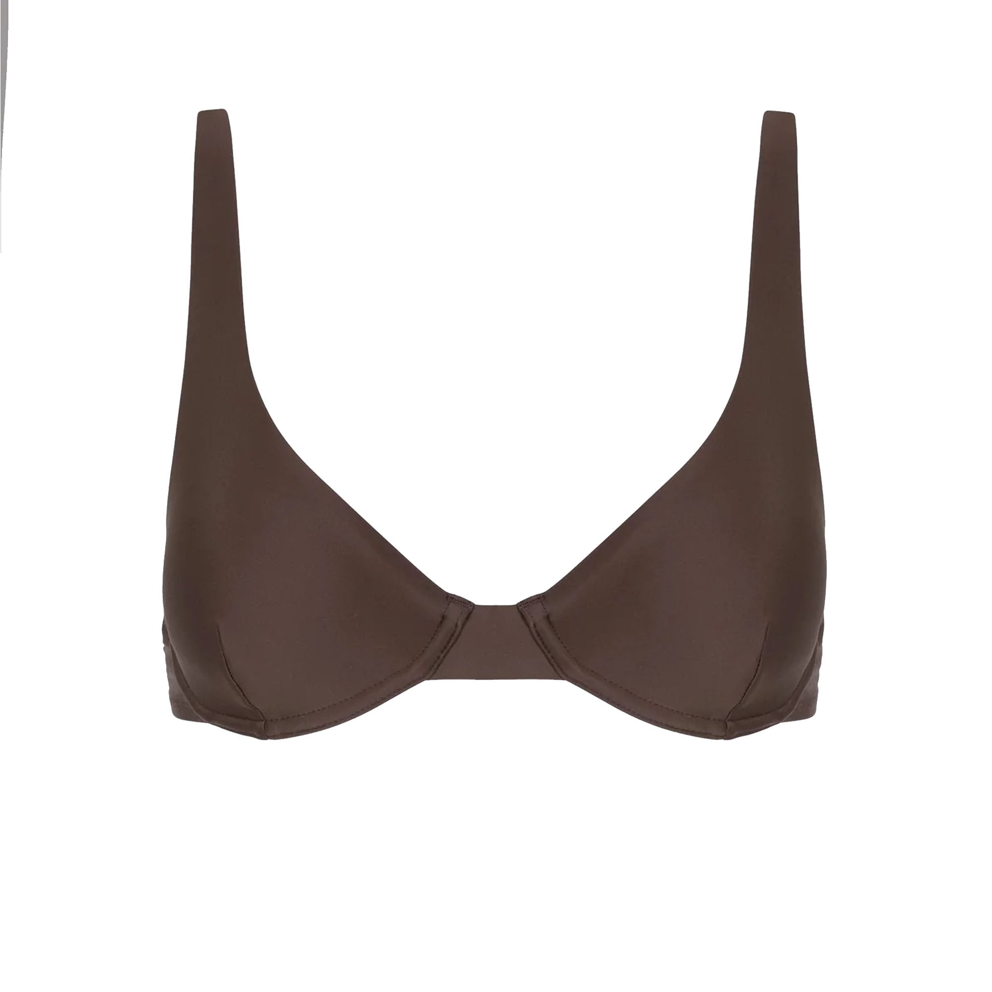 Rhythm Classic Underwire 2024 Women's Bikini Top - Chocolate