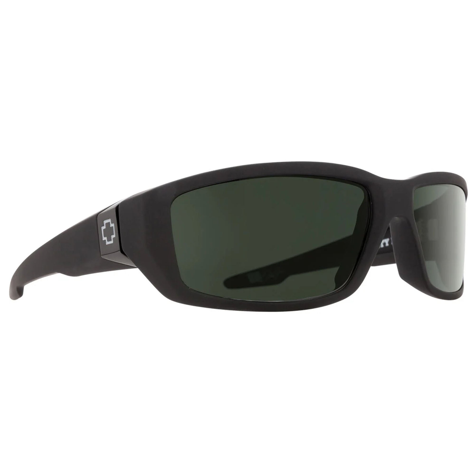 Spy Dirty Mo Men's Polarized Sunglasses - Soft Matte Black/Happy Gray Green
