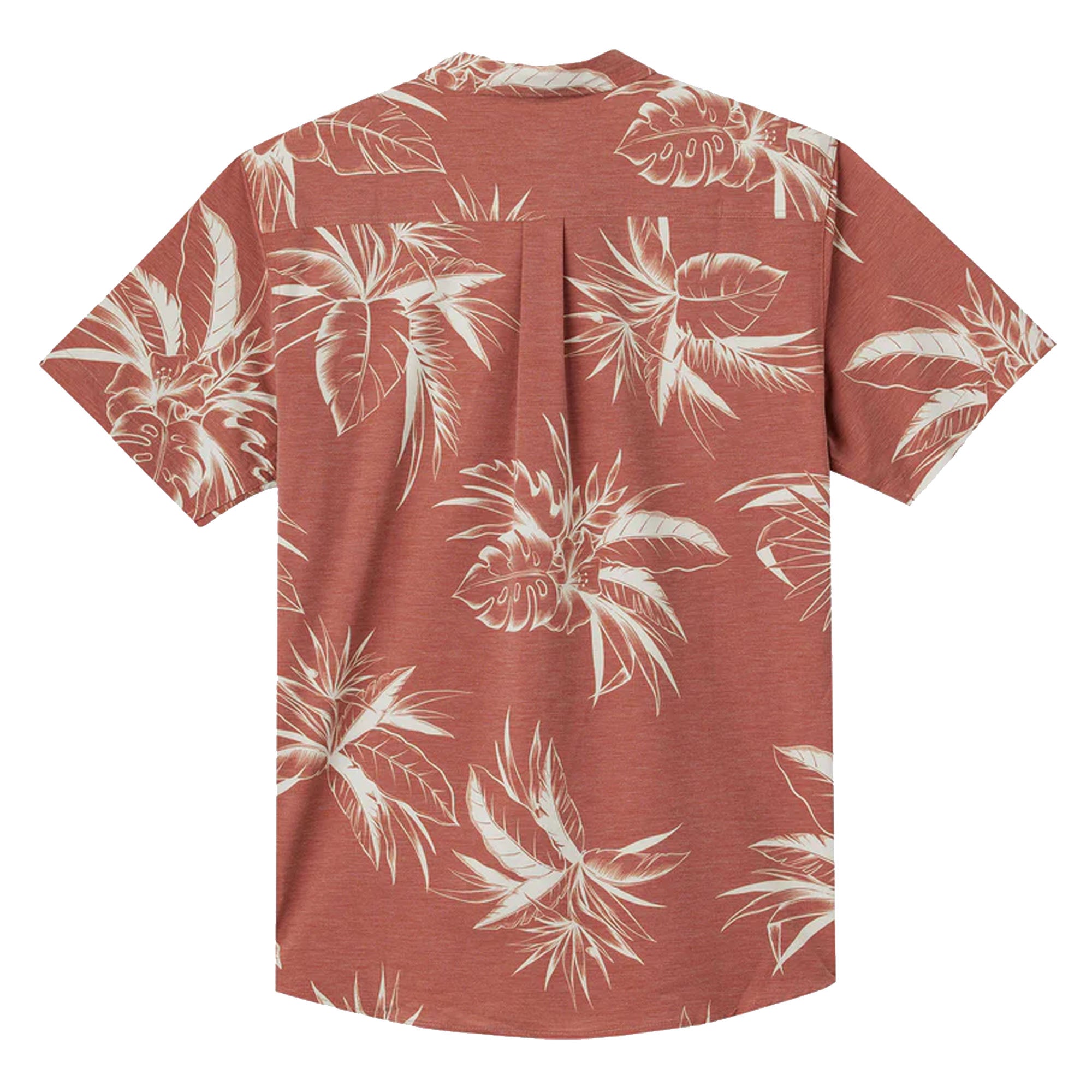 O'Neill Trvlr UPF Transverse Standard Men's S/S Dress Shirt - Ginger Bread
