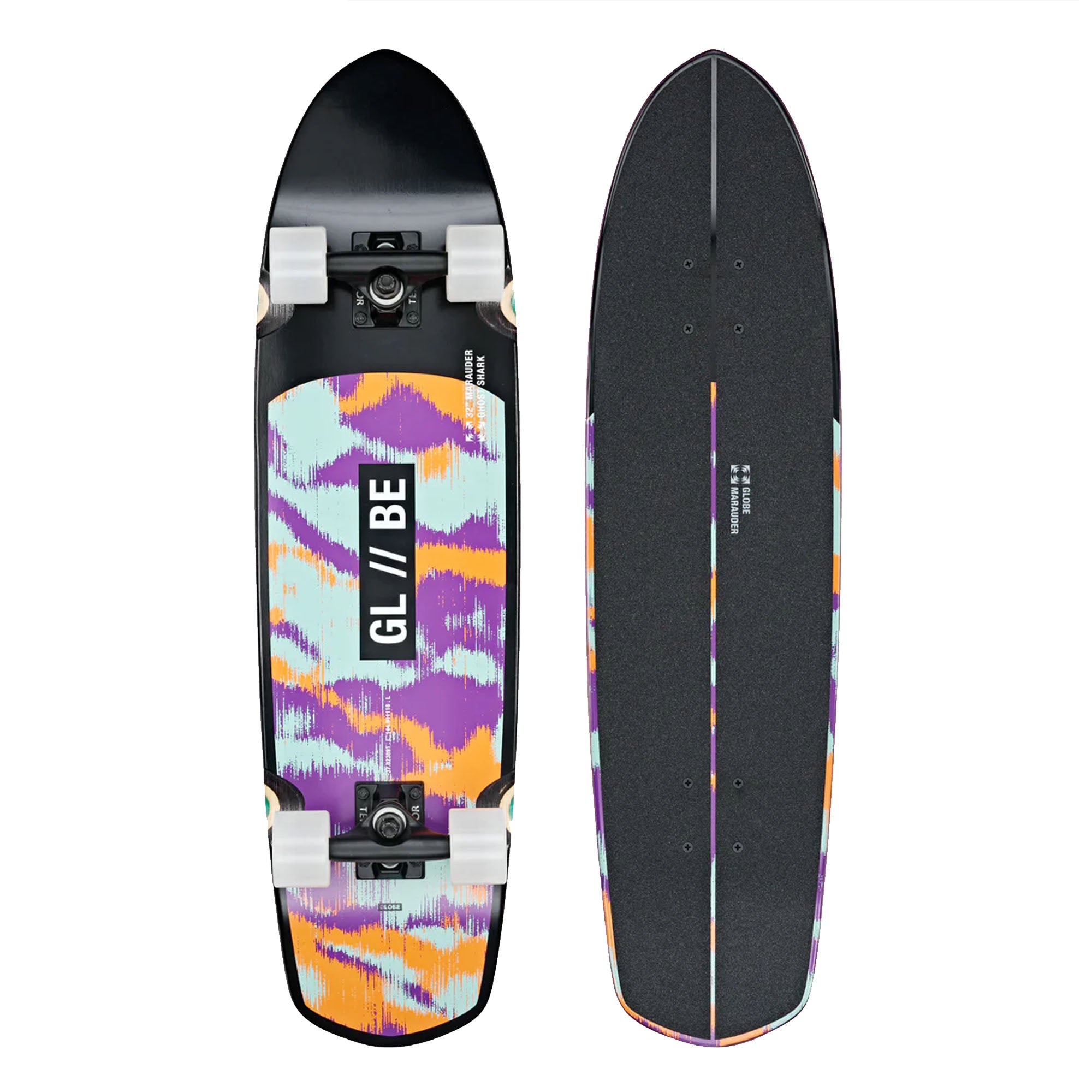 Globe Marauder 32'' Complete Longboard Skateboard - Ghost Shark