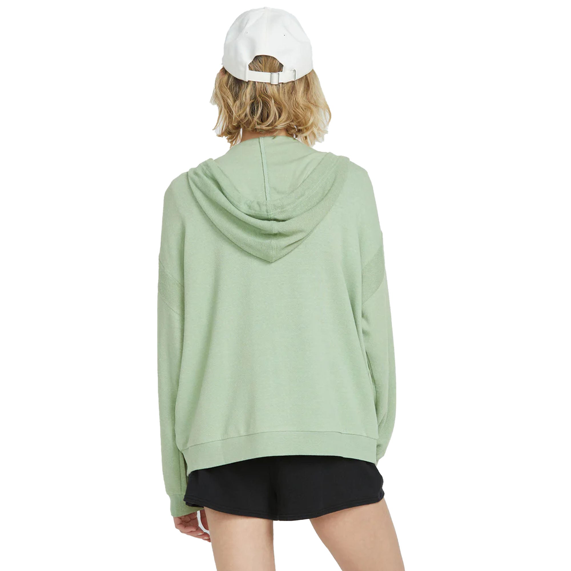 Volcom Lived In Lounge Frenchie Zip Women's Hoodie - Grass Green