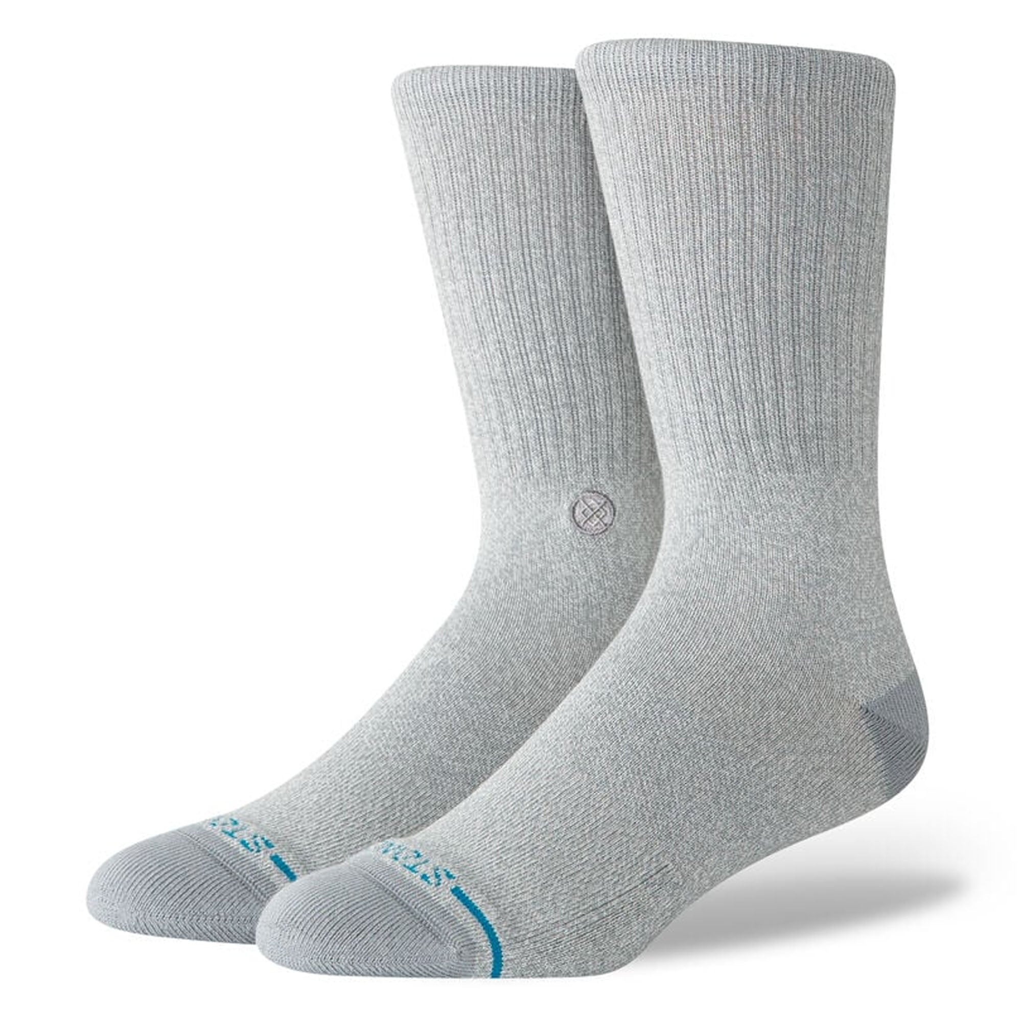 Stance Icon 3-Pack Men's Crew Socks - Heather Grey
