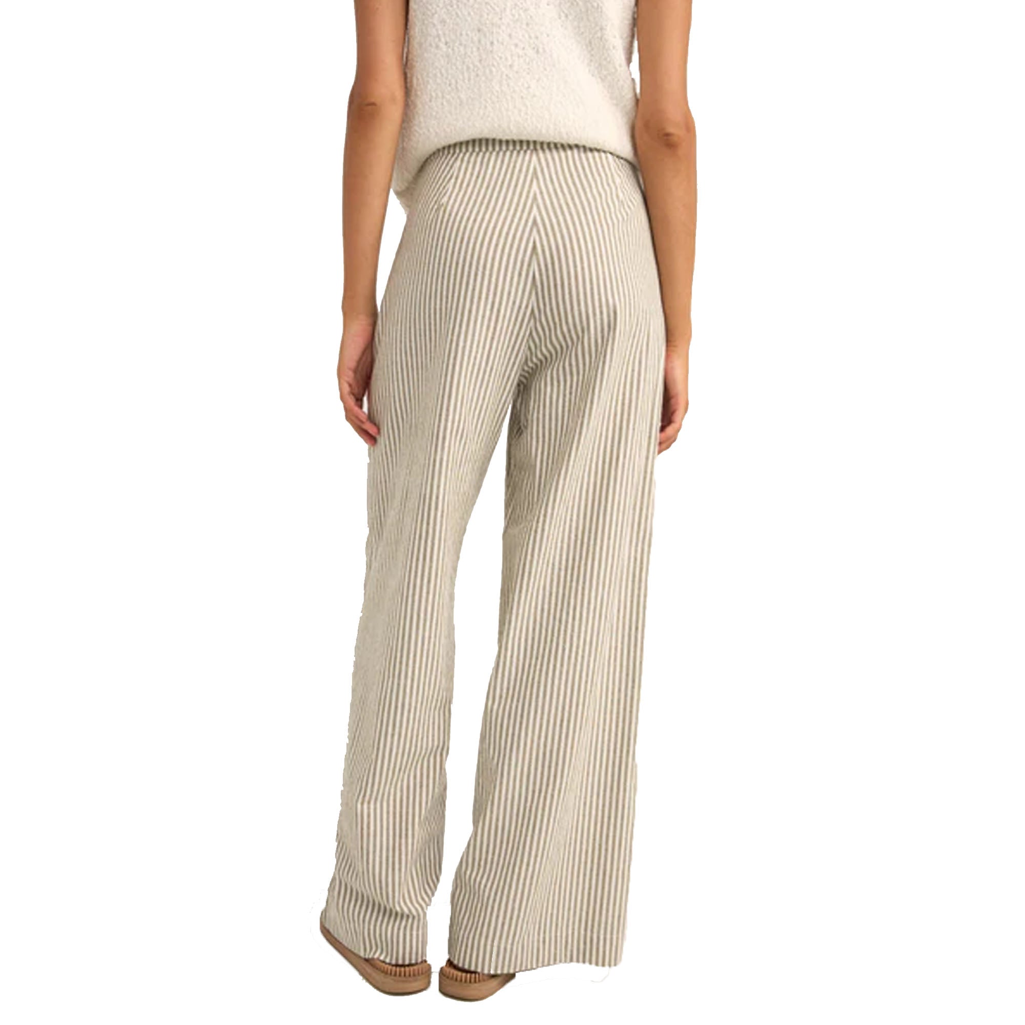 Rhythm Valley Stripe Wide Leg Women's Pants - Ivy