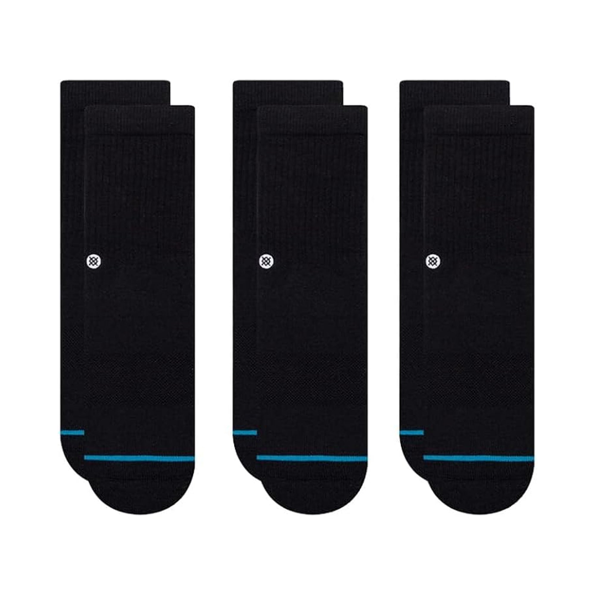Stance Icon St 3-Pack Kid's Socks - Black