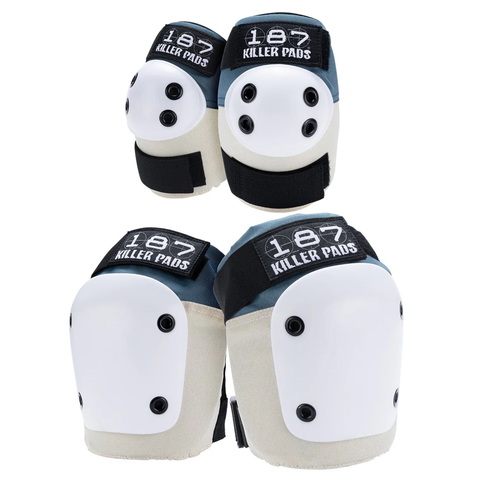 187 Killer Pads Knee/Elbow Pads Combo Pack - Stone/Khaki