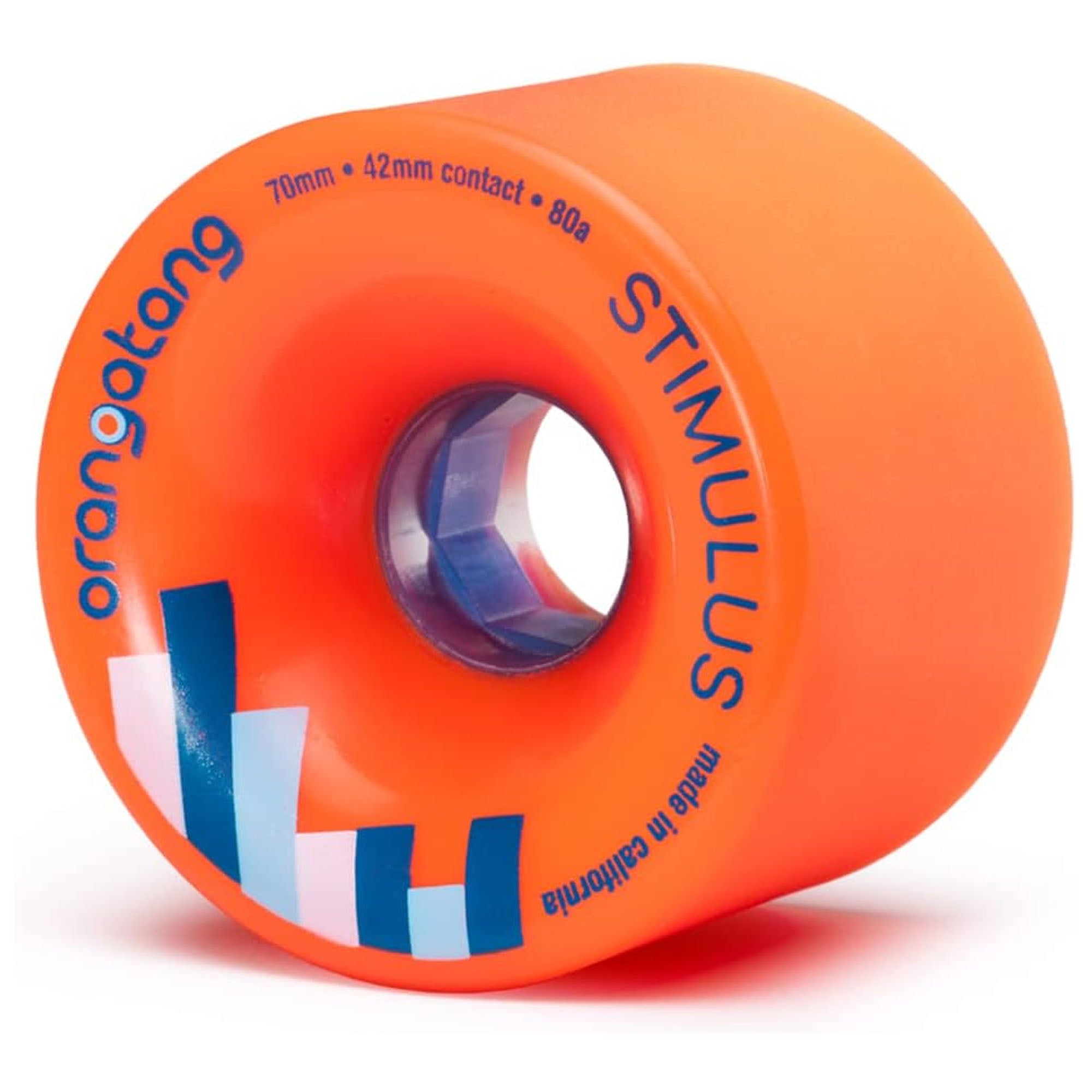 Orangatang Stimulus 70mm 80a Longboard Skateboard Wheels - Orange
