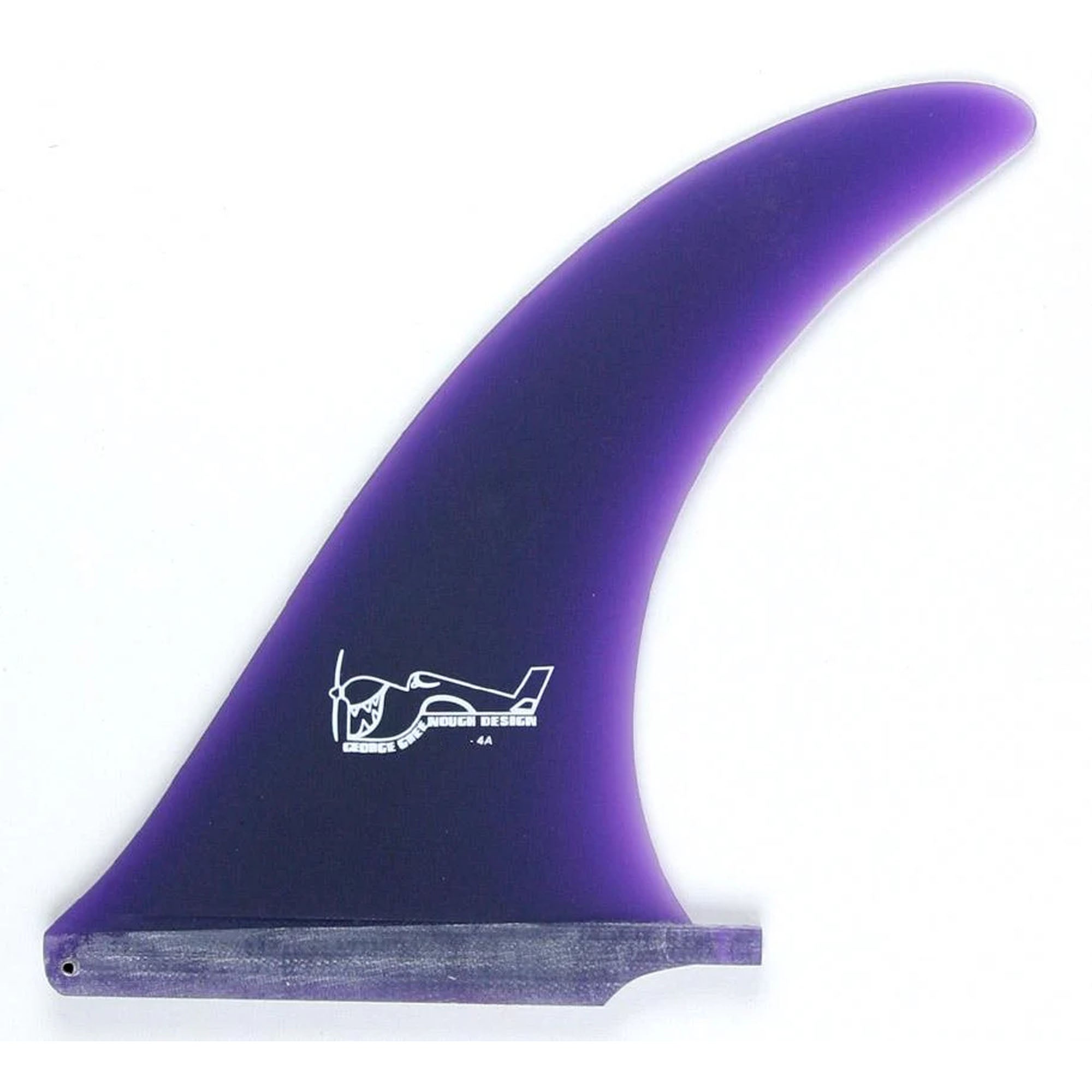 True Ames Greenough 4-A 10" Longboard Fin - Purple