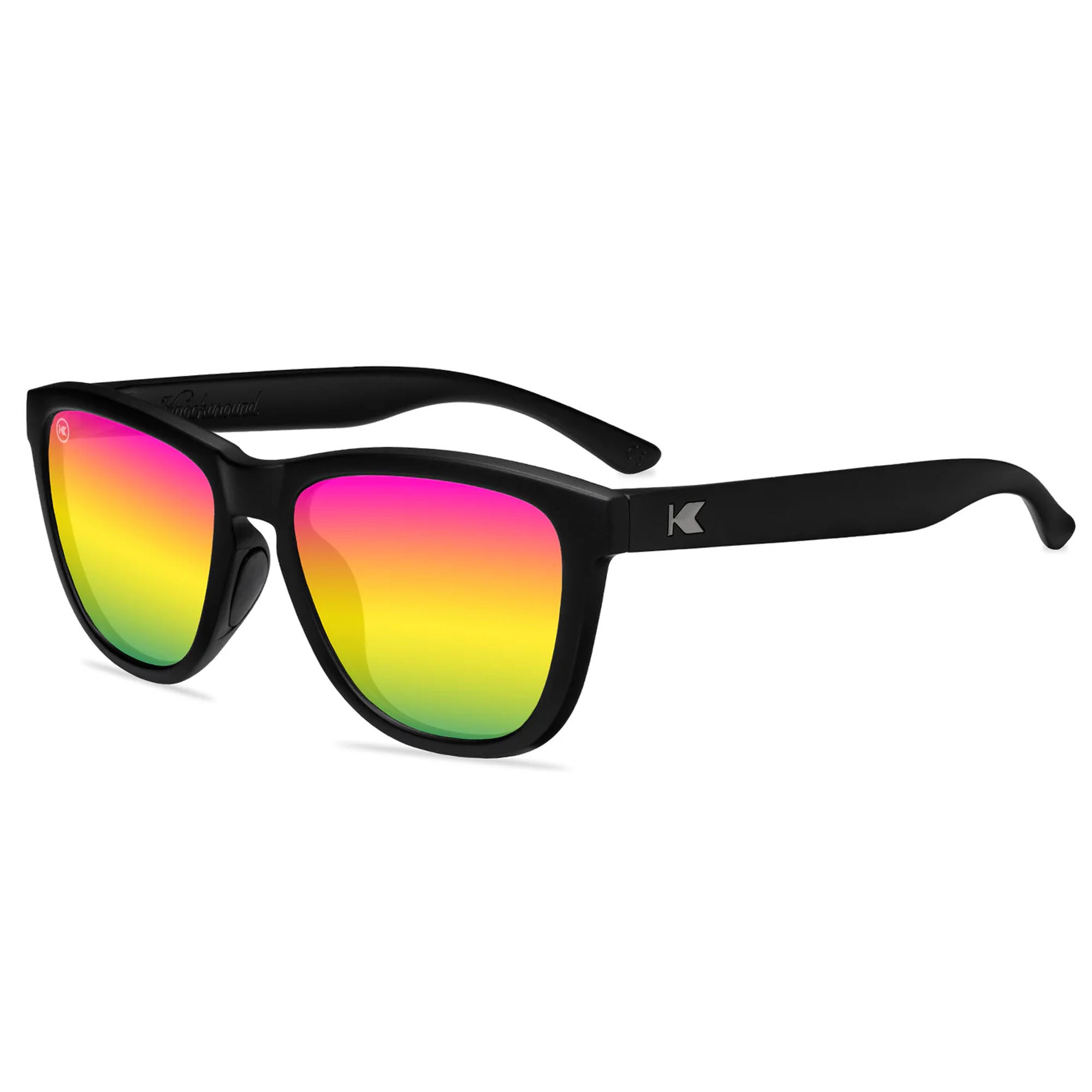 Knockaround Premiums Sport Men's Sunglasses - Rainbow On Black Polarized