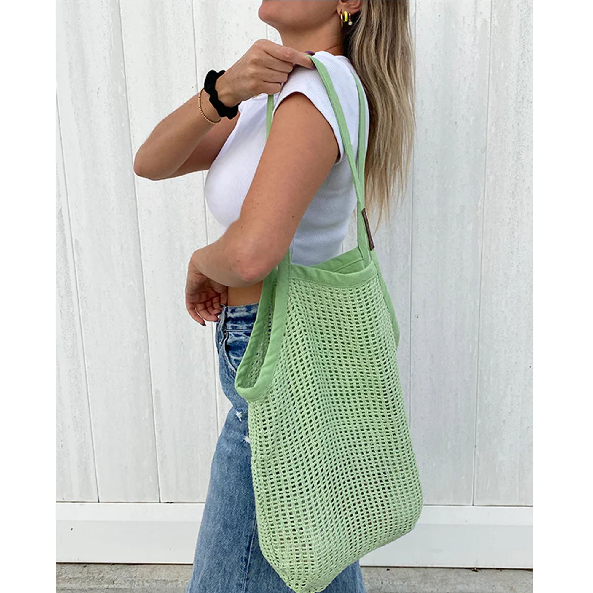 Sand Cloud Net Market Bag - Sage