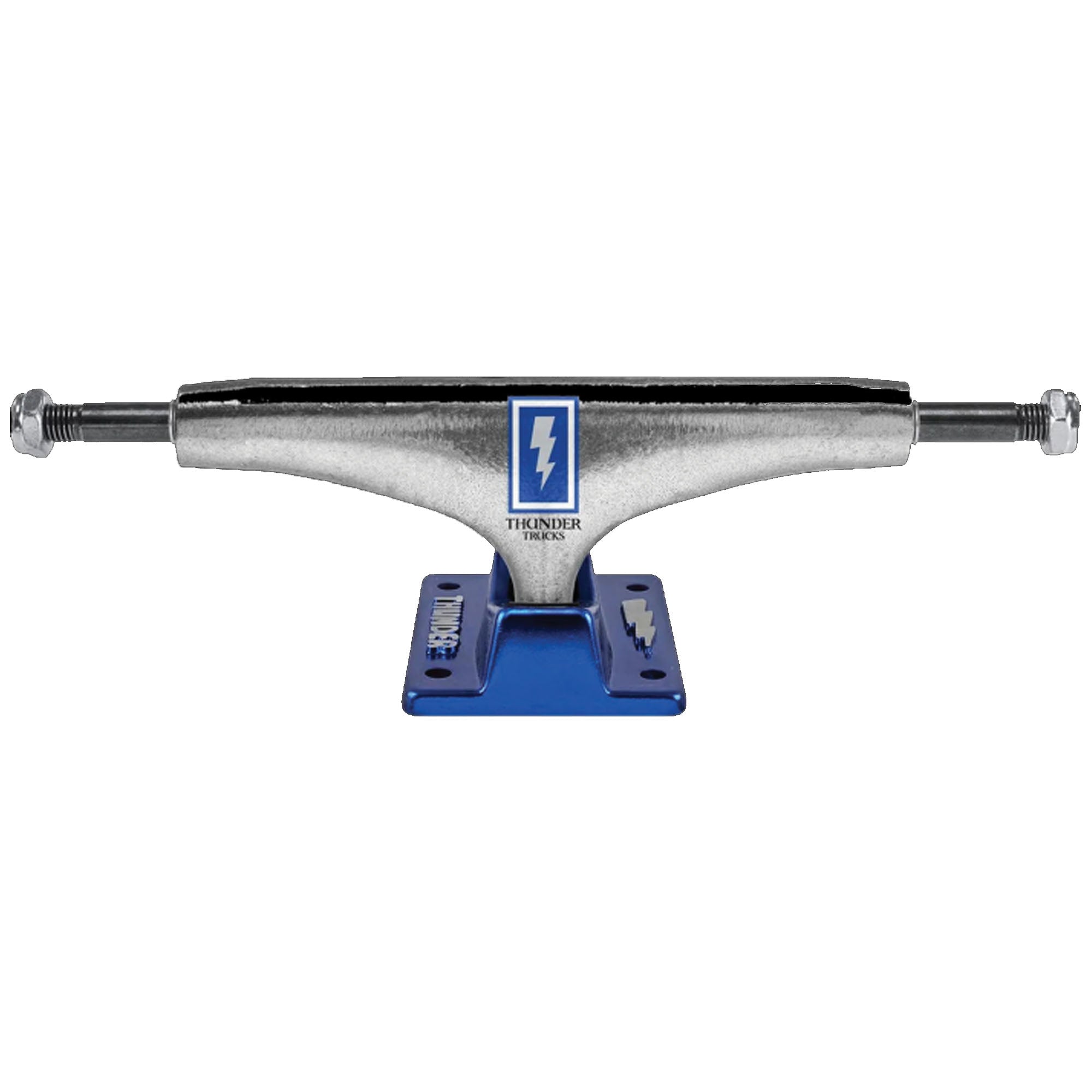 Thunder Hollow-LT Boxed Bolts 148mm Skateboard Trucks - Silver/Blue