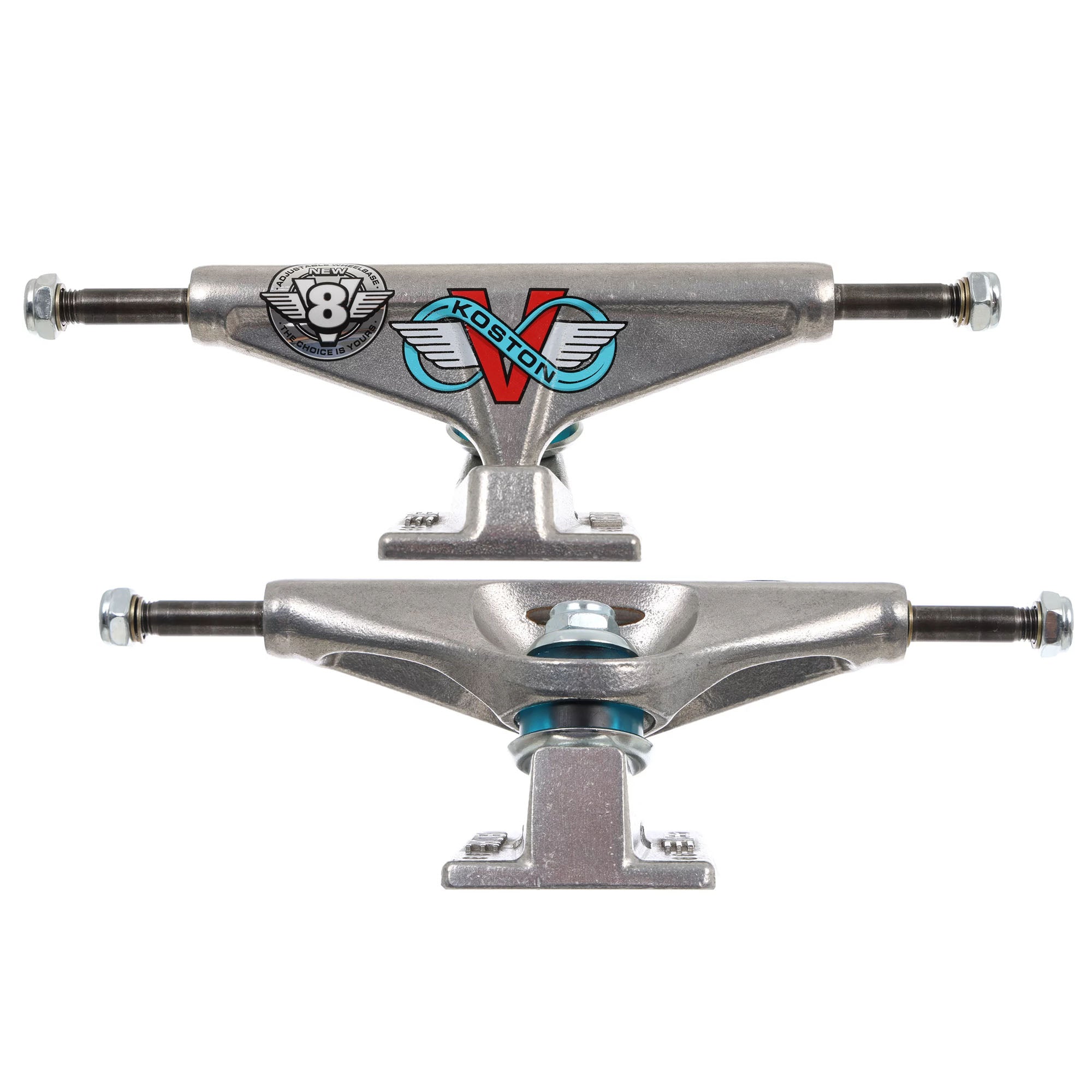 Venture Koston Hi V8 142mm Skateboard Trucks - Polished