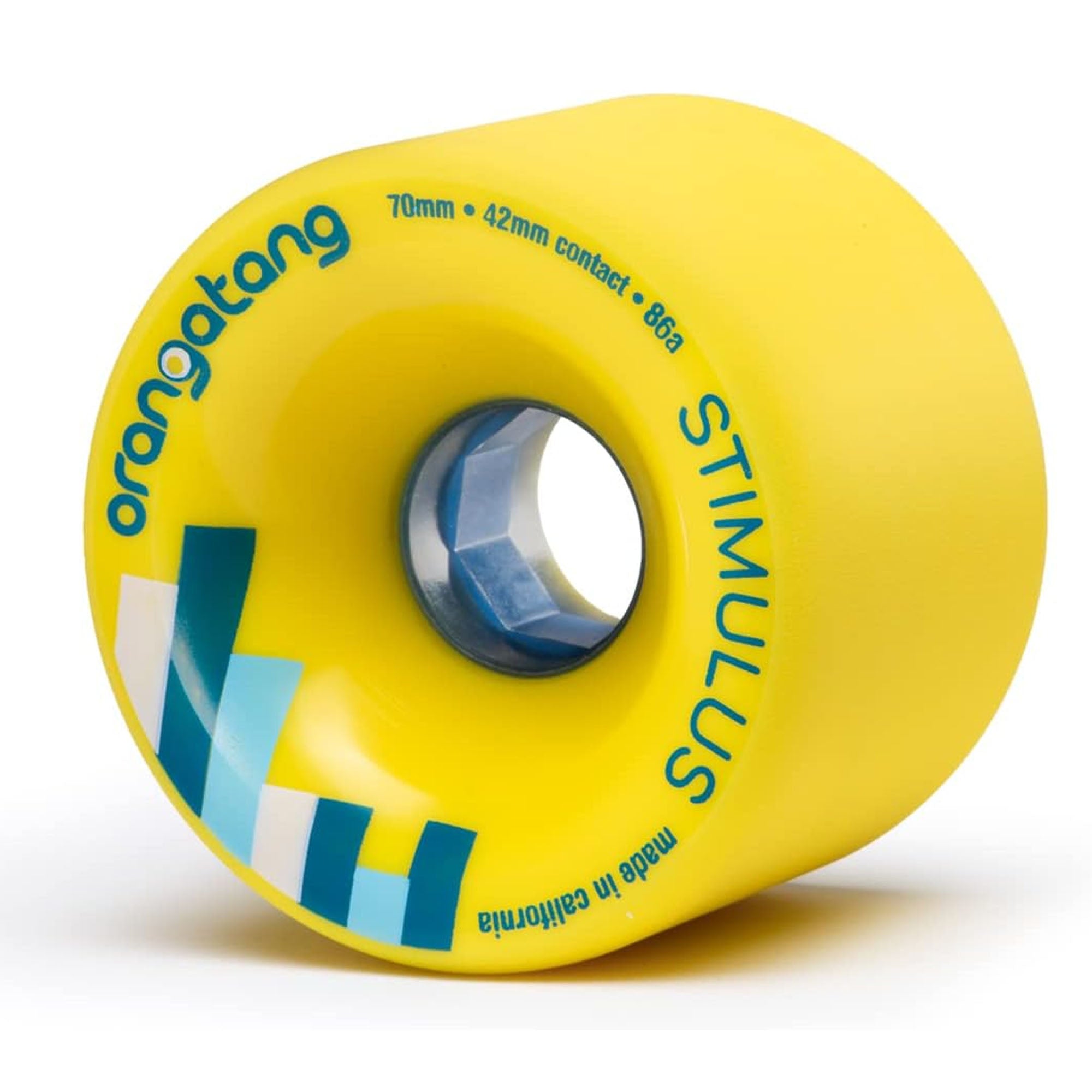 Orangatang Stimulus 70mm 86a Longboard Skateboard Wheels - Yellow