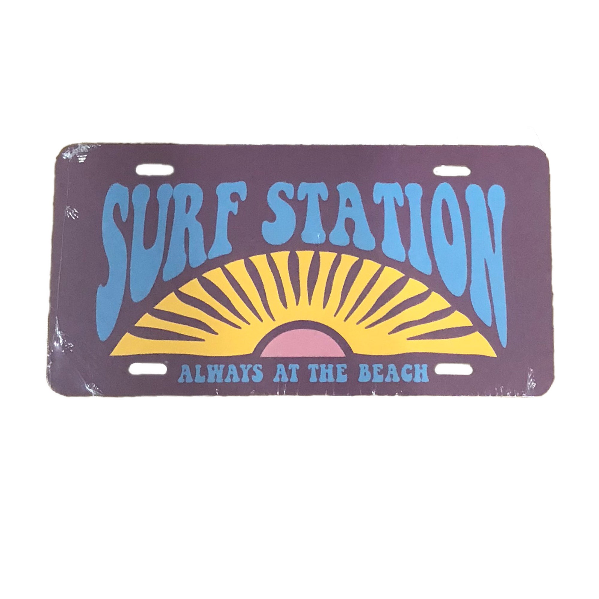 Surf Station License Plate - Sunrise