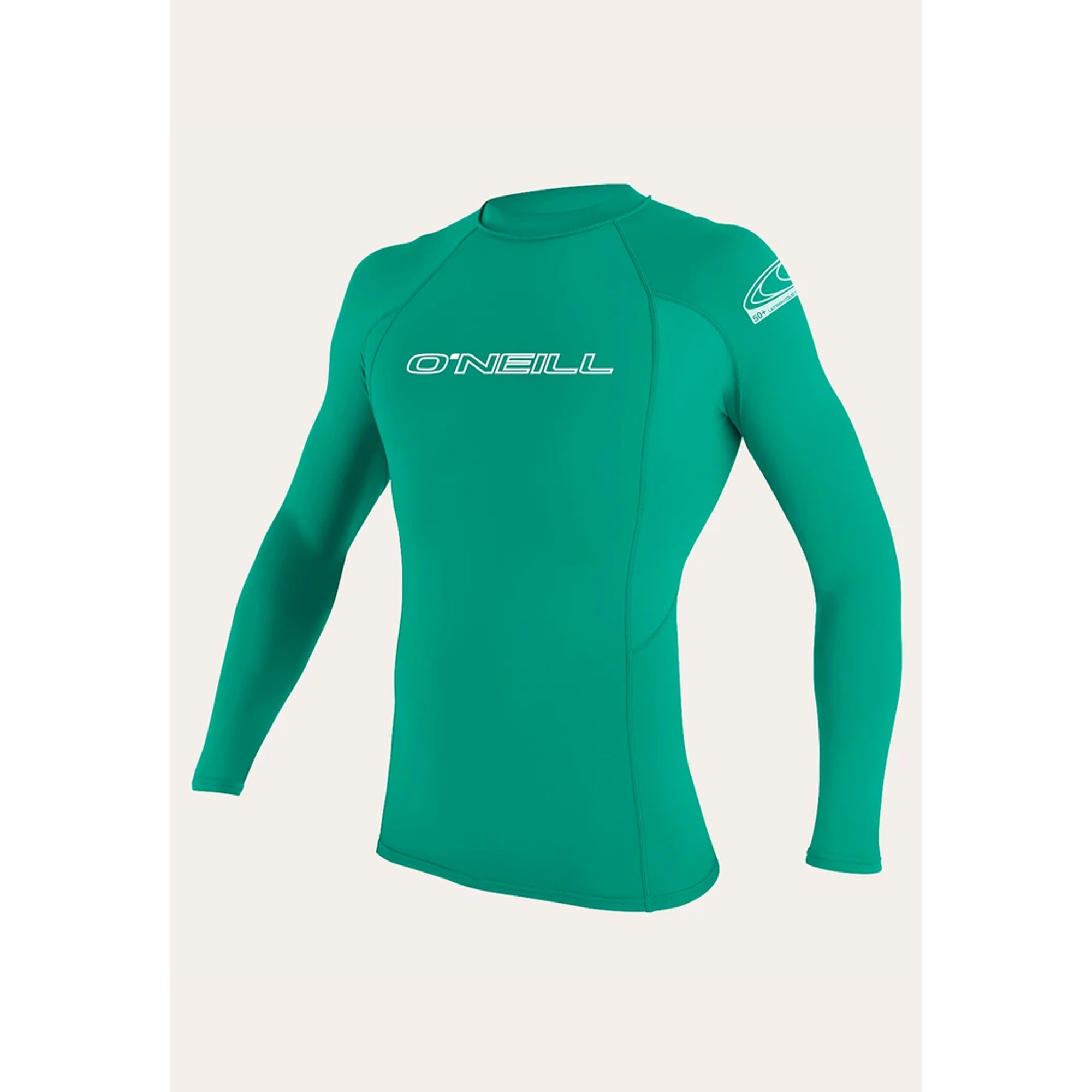 O'Neill Basic Skins Crew L/S Youth Boys Rashguard - Green