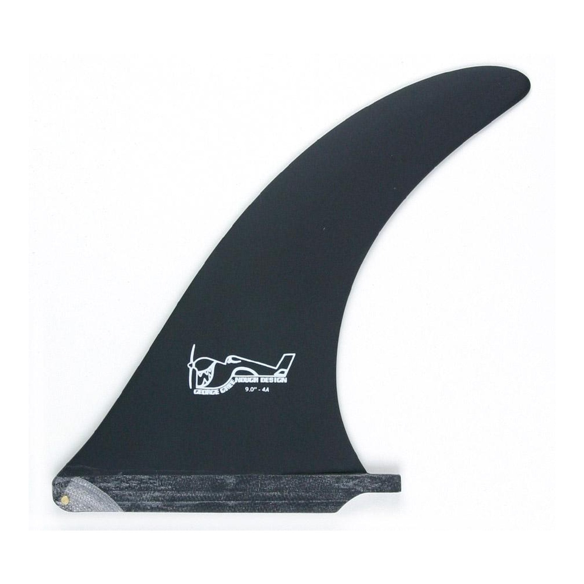 True Ames Greenough 4-A 7" Longboard Fin - Black
