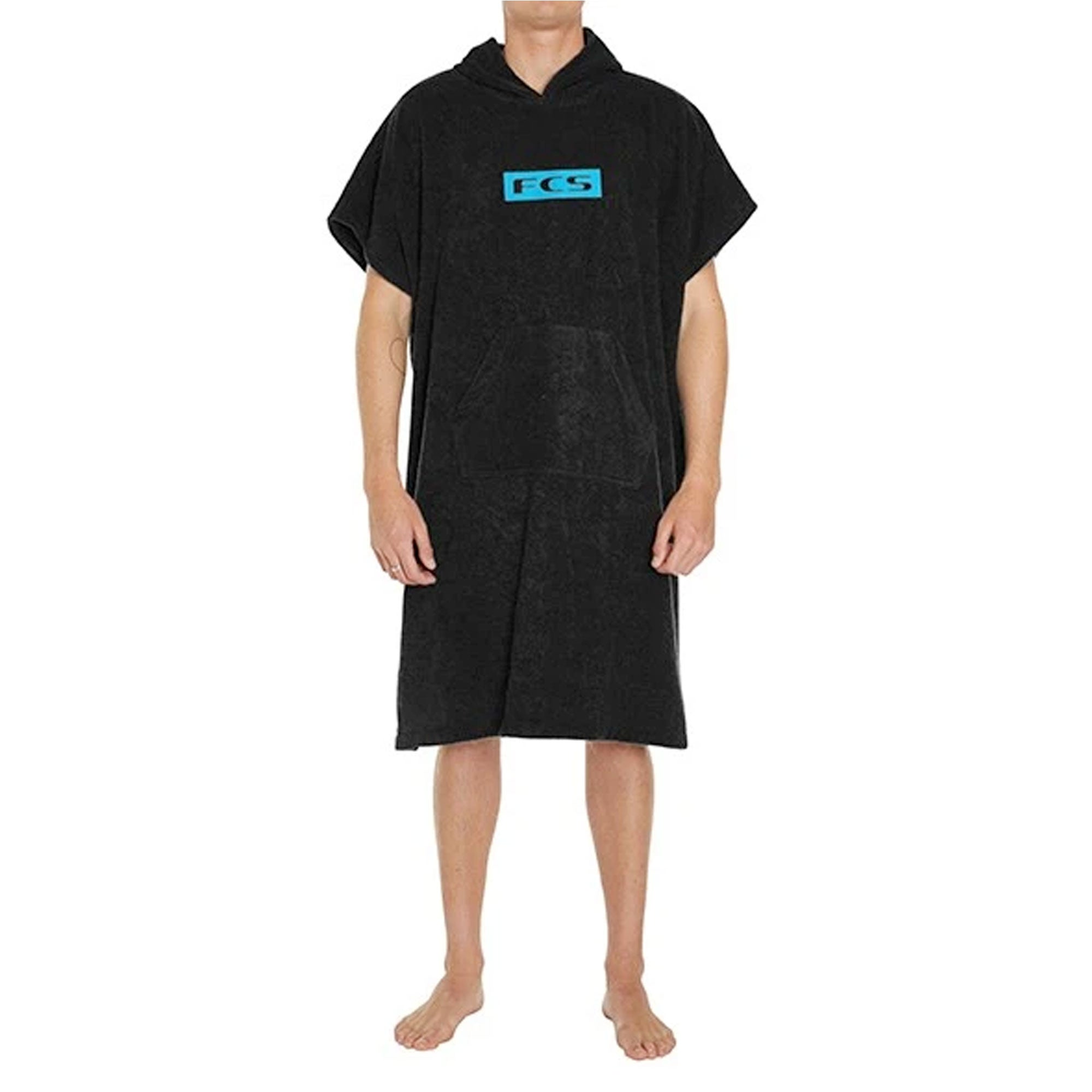 FCS Changing Surf Poncho - Black/Blue
