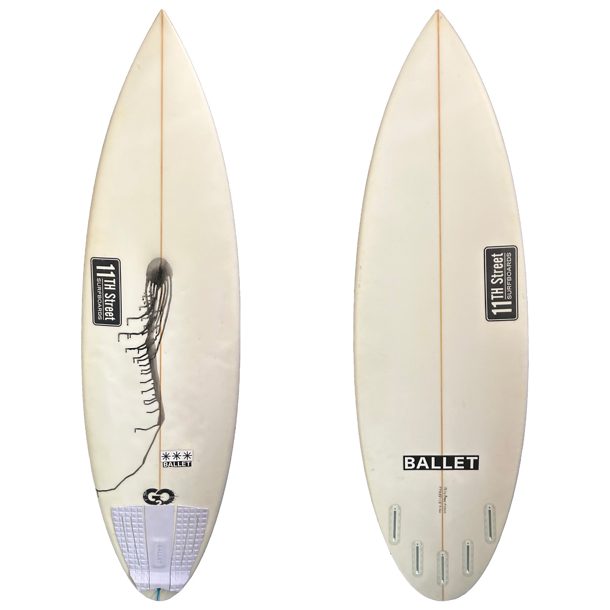 11th Street Surfboards Go2 5'9 Consignment Surfboard - Futures