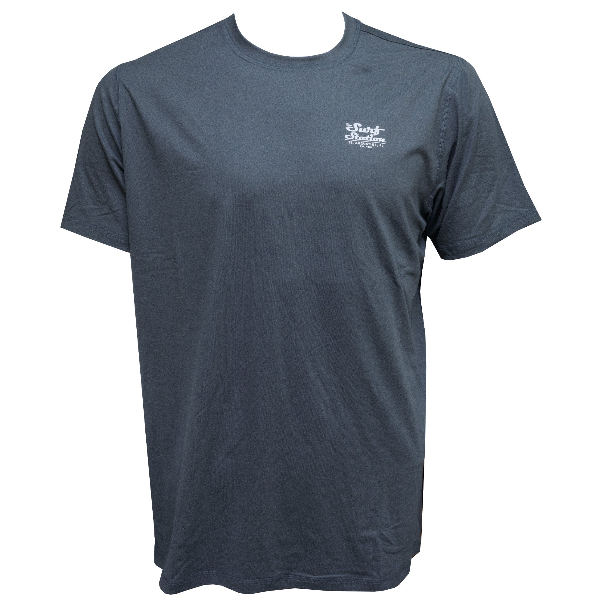 Surf Station Antix Men's S/S Sun Shirt - Heather Black