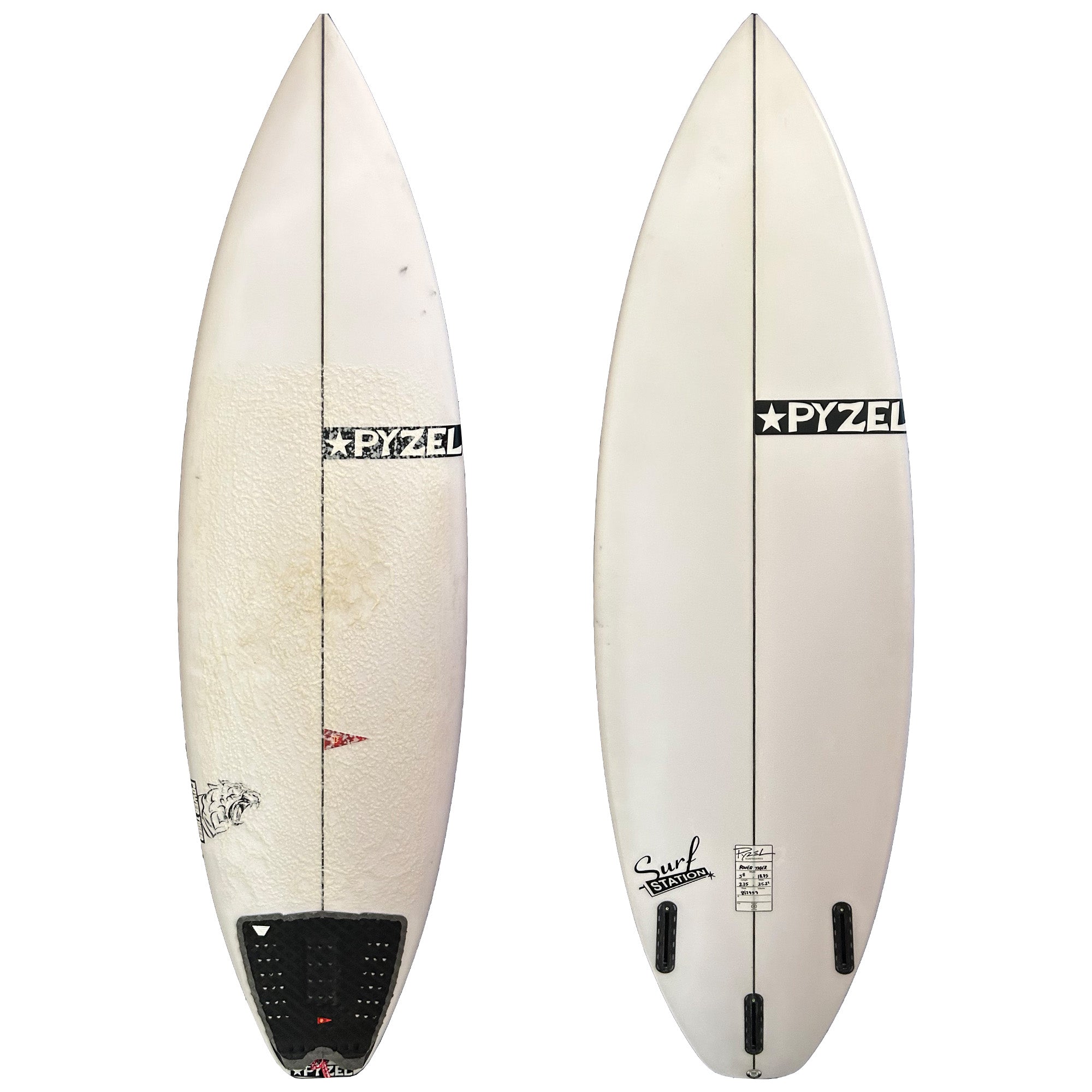 Pyzel Power Tiger 5'8 Consignment Surfboard - Futures