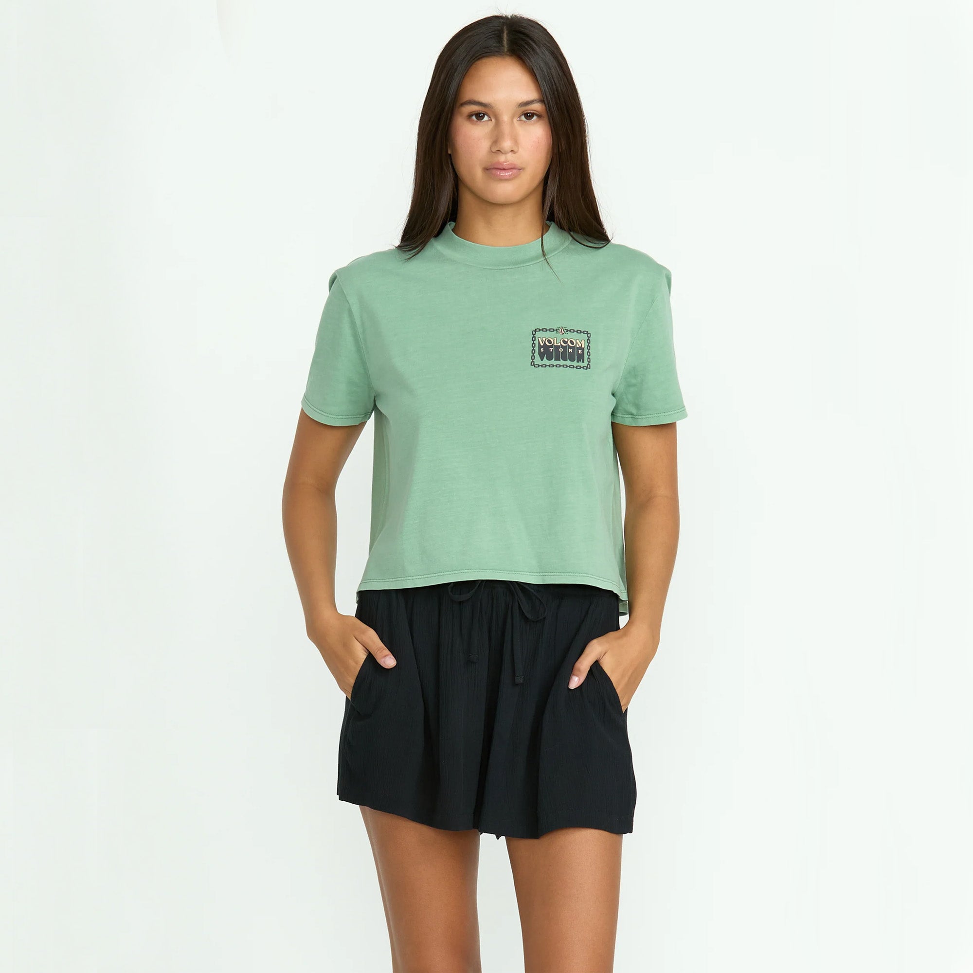 Volcom Stoneshine Women's Walkshorts - Black