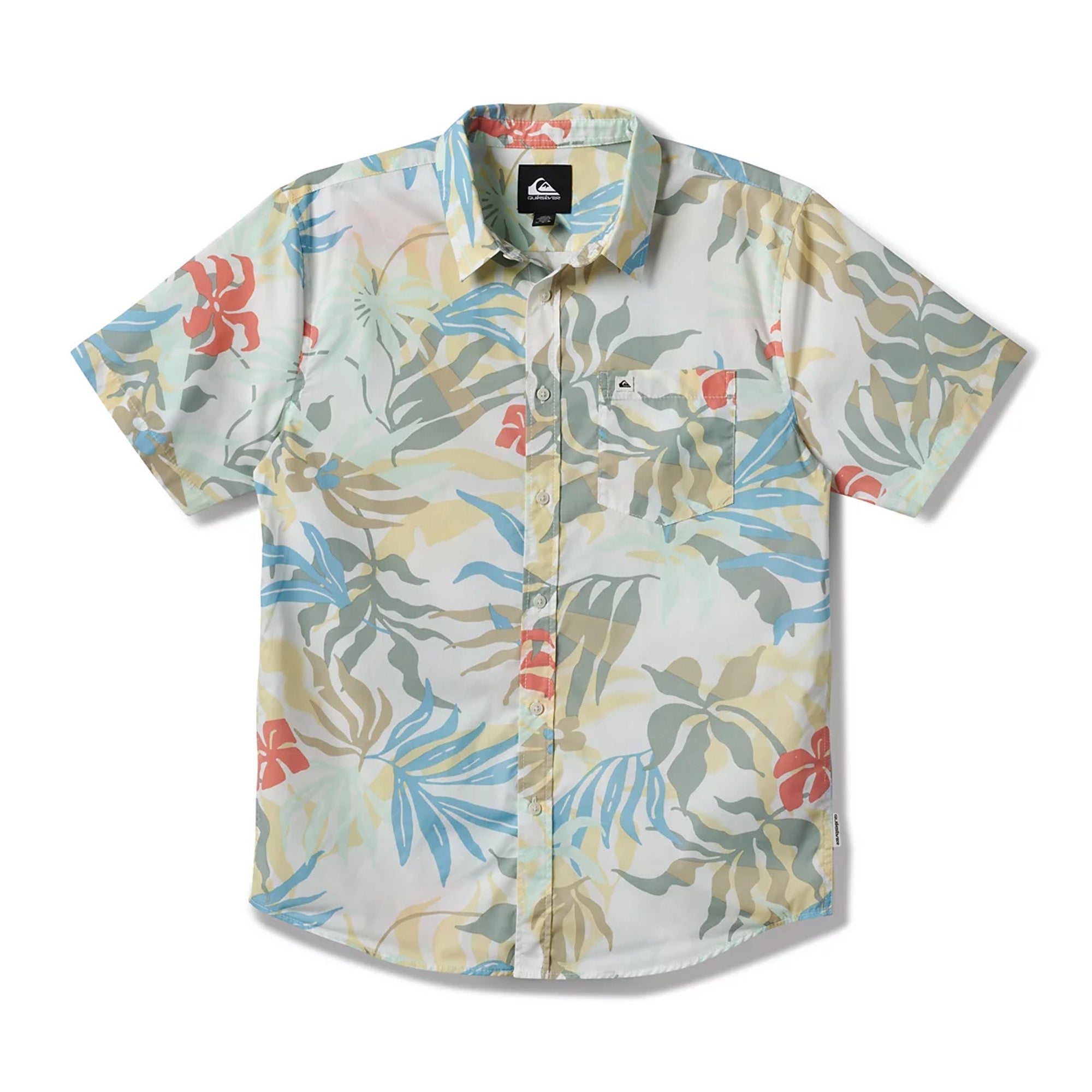 Quiksilver Blueweed Classic Men's S/S Dress Shirt - Off White
