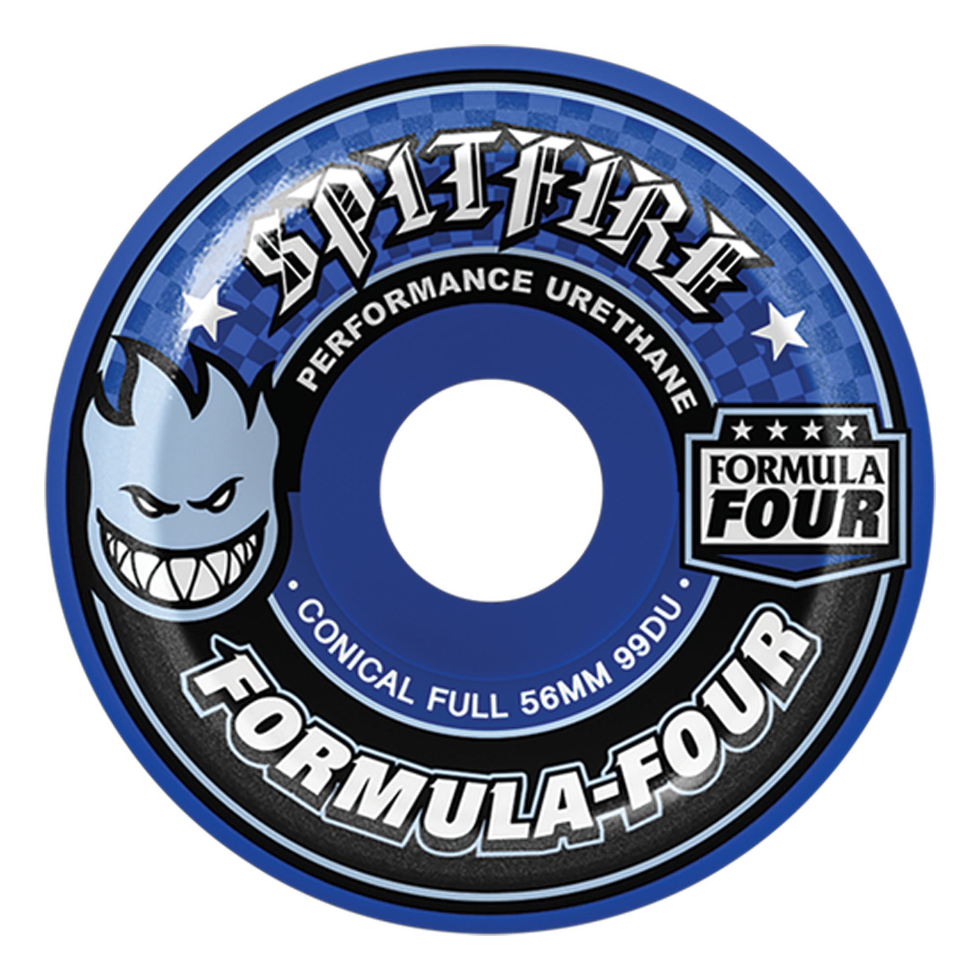 Spitfire F4 99a Conical 56mm Skateboard Wheels - Blue