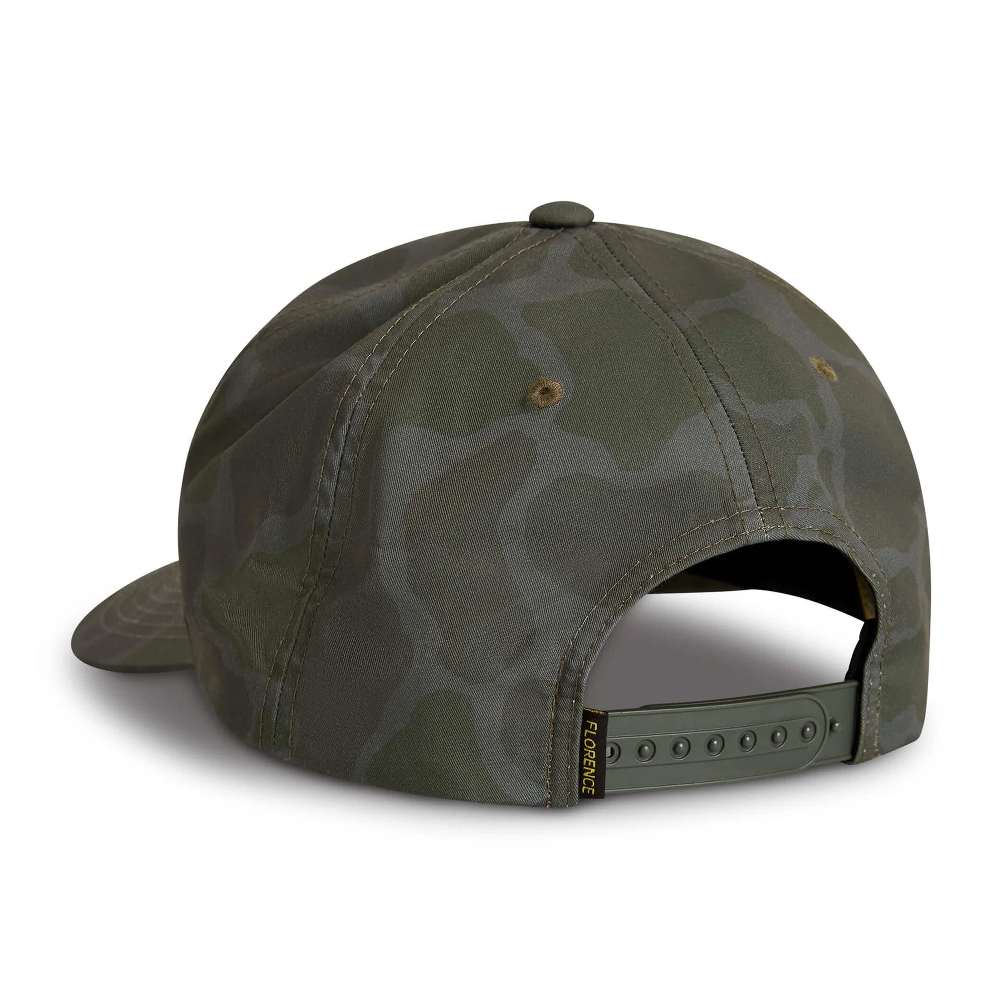 Florence Marine X Logo Structured Twill Men's Hat - Burnt Olive Camo