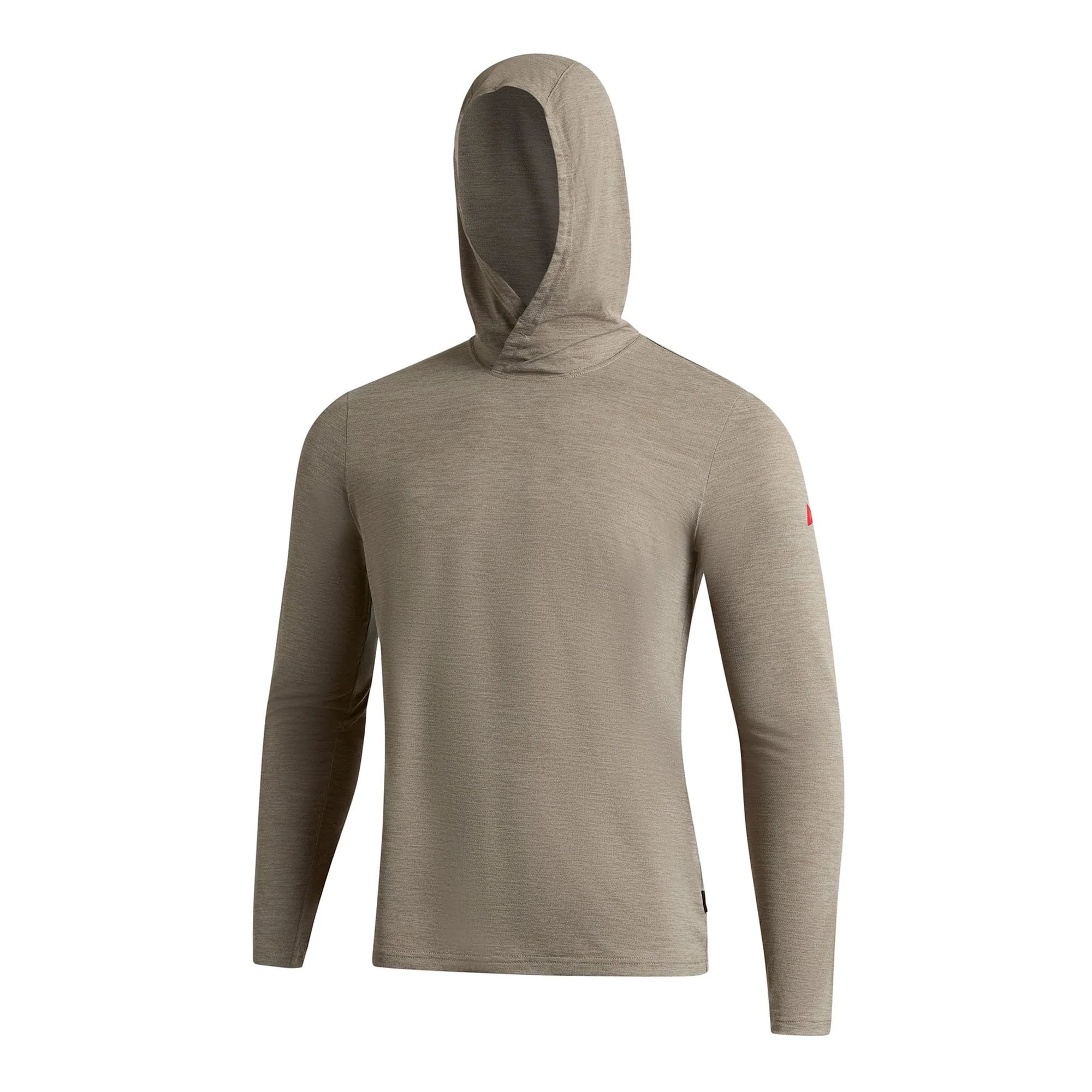 Florence Marine X Airtex Hooded Men's L/S Sun Shirt - Heather Vintage Khaki