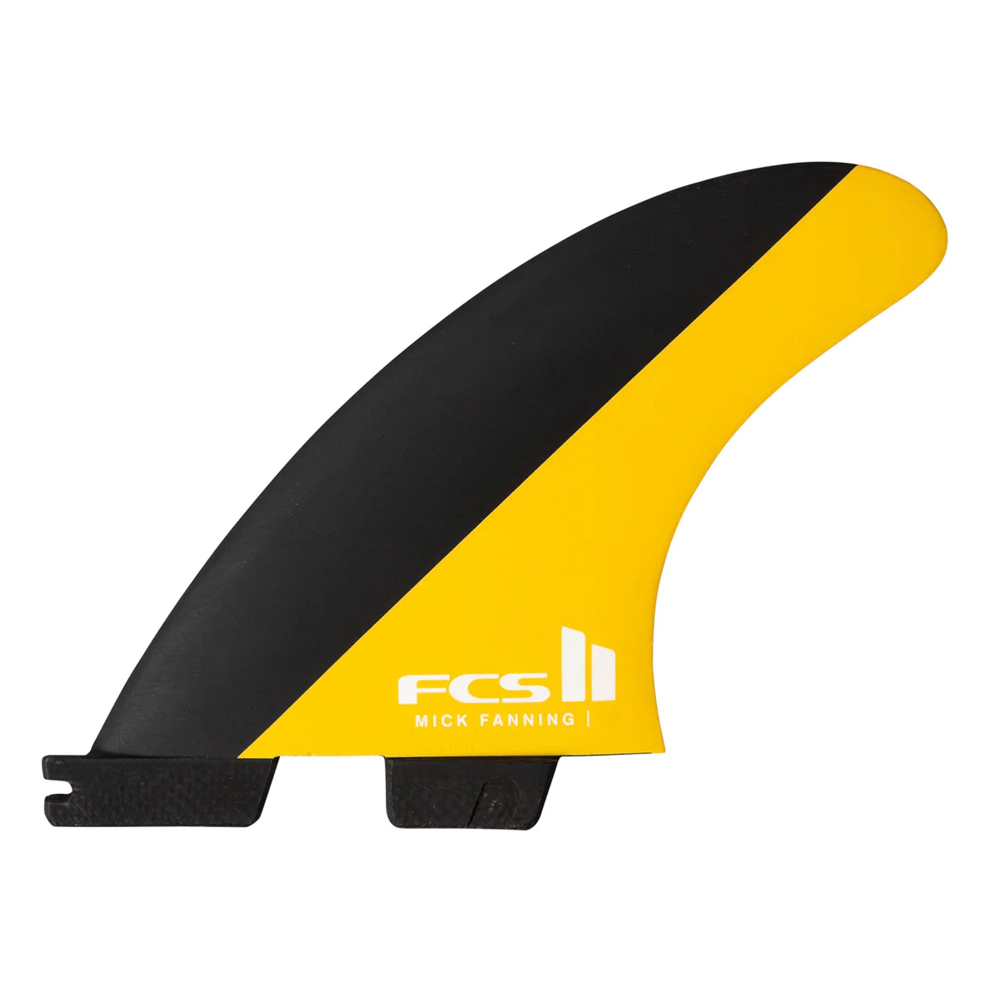 FCS II Mick Fanning PC Large Thruster Fin Set - Large/Black Mango