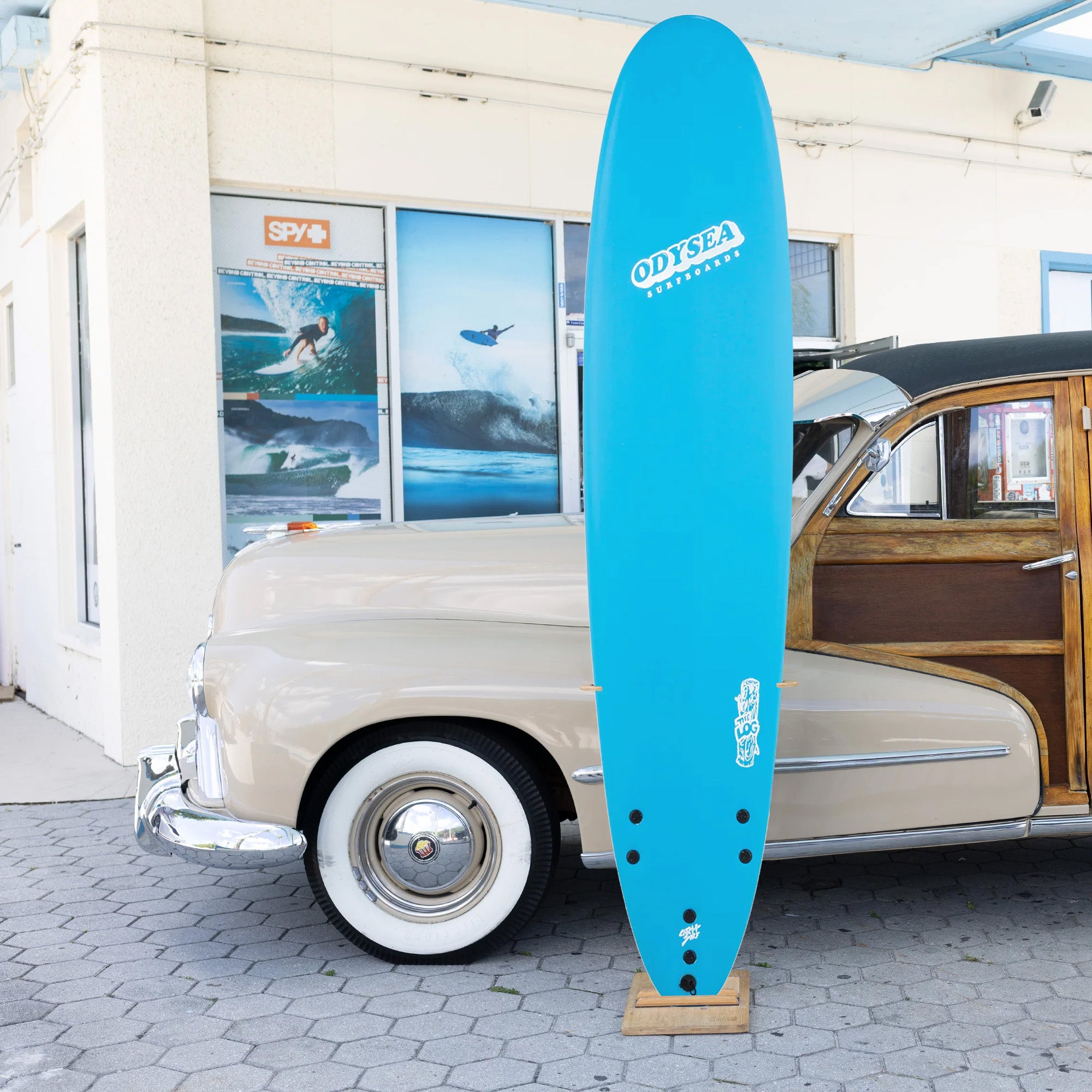 Catch Surf Odysea Log 9'0 Soft Surfboard - Blue/Stripes