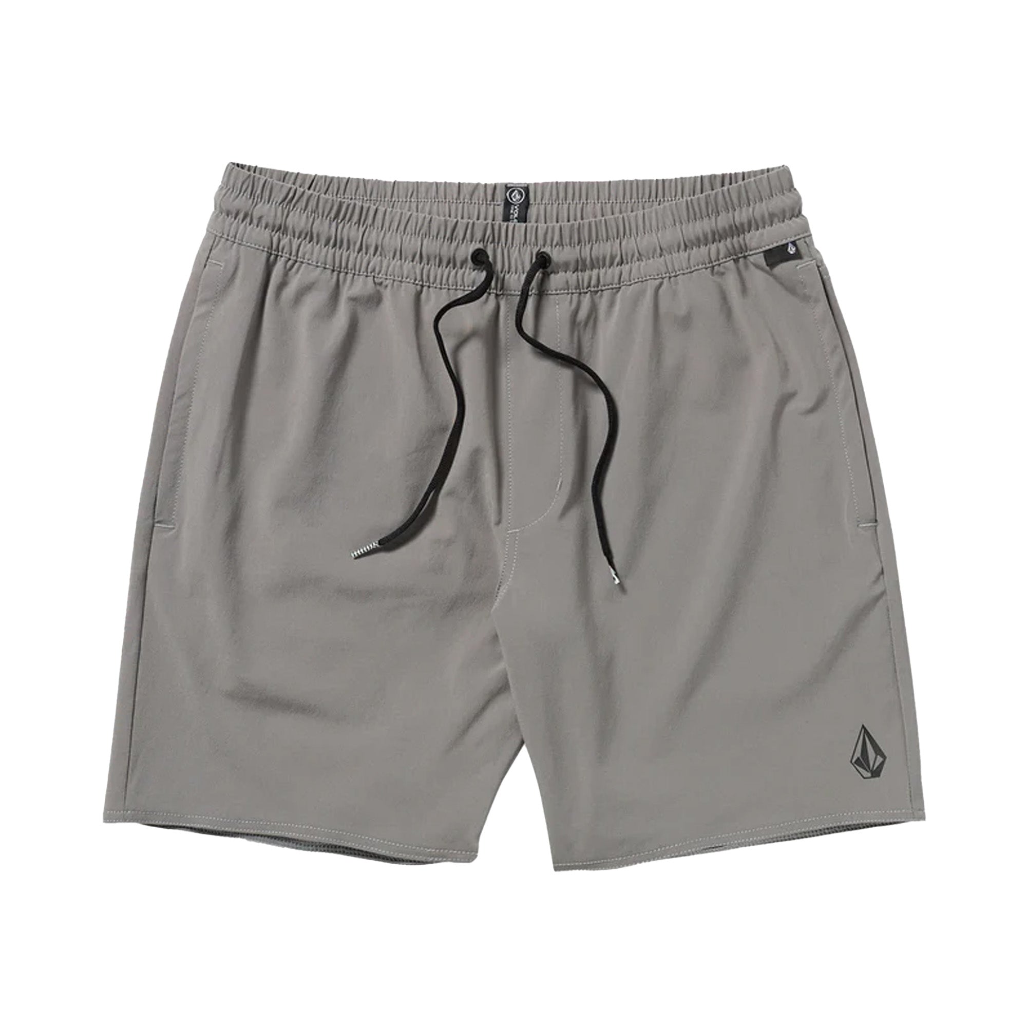 Volcom Nomoly Elastic Waist 18" Men's Walkshorts - Pewter