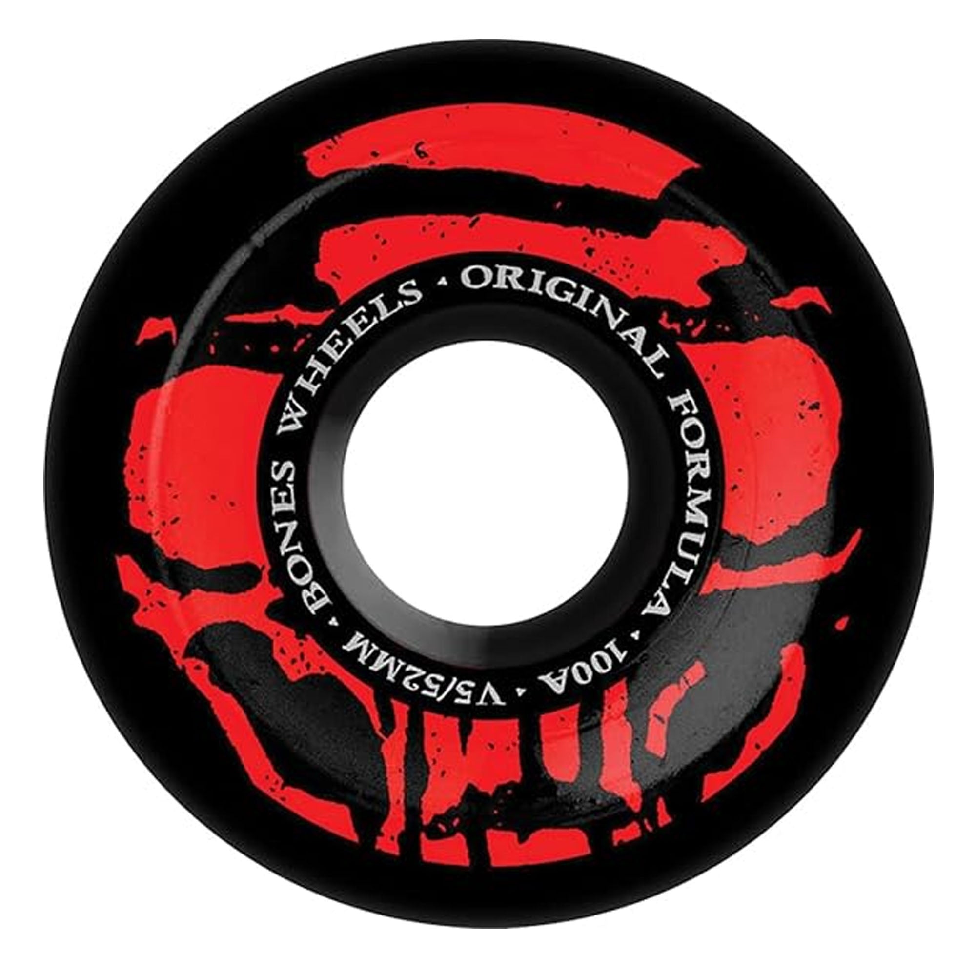 Bones 100's OG V5 Mummyskulls 52mm Skate Wheels - Black