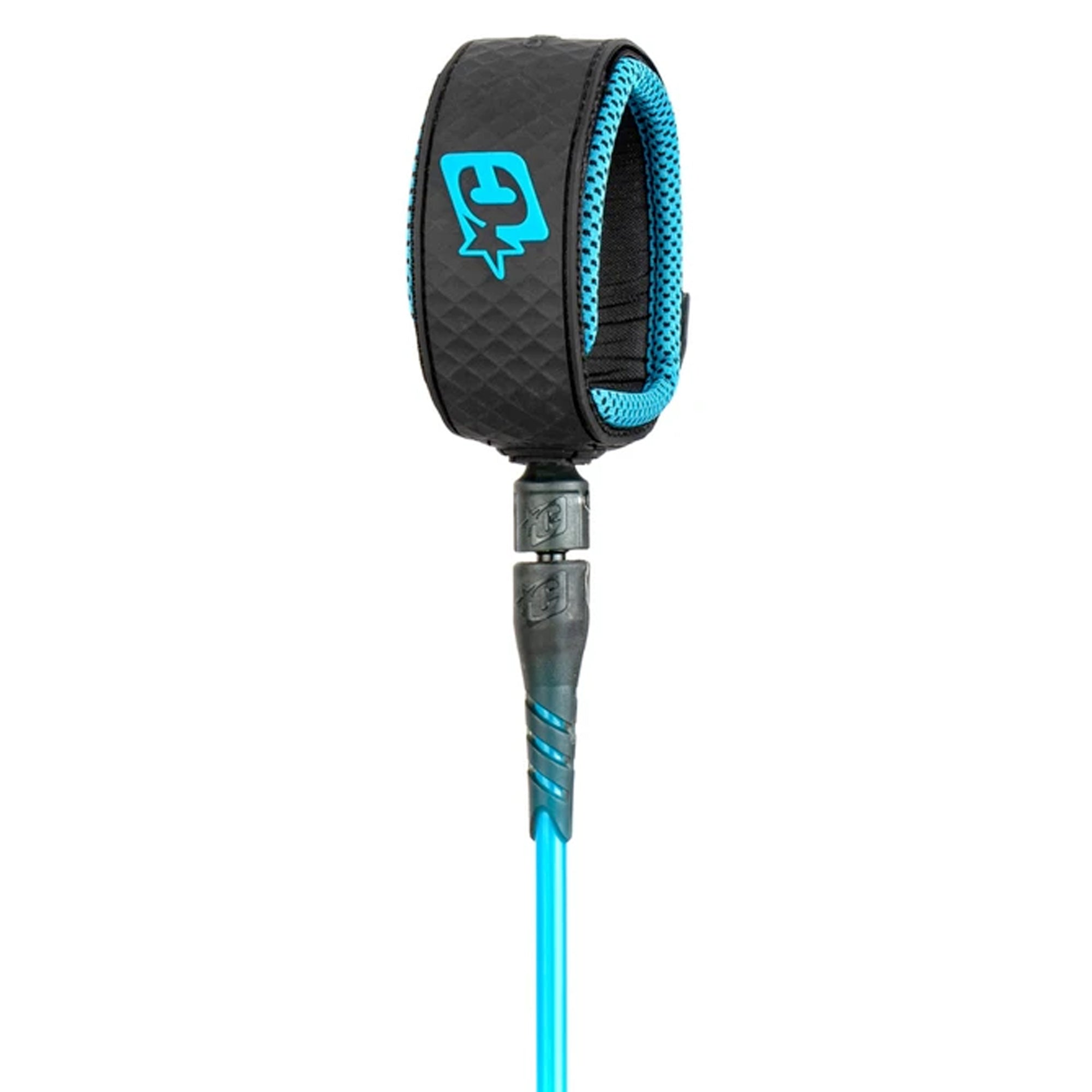 Creatures of Leisure Reliance Longboard Ankle Surfboard Leash - 9'/Cyan/Black