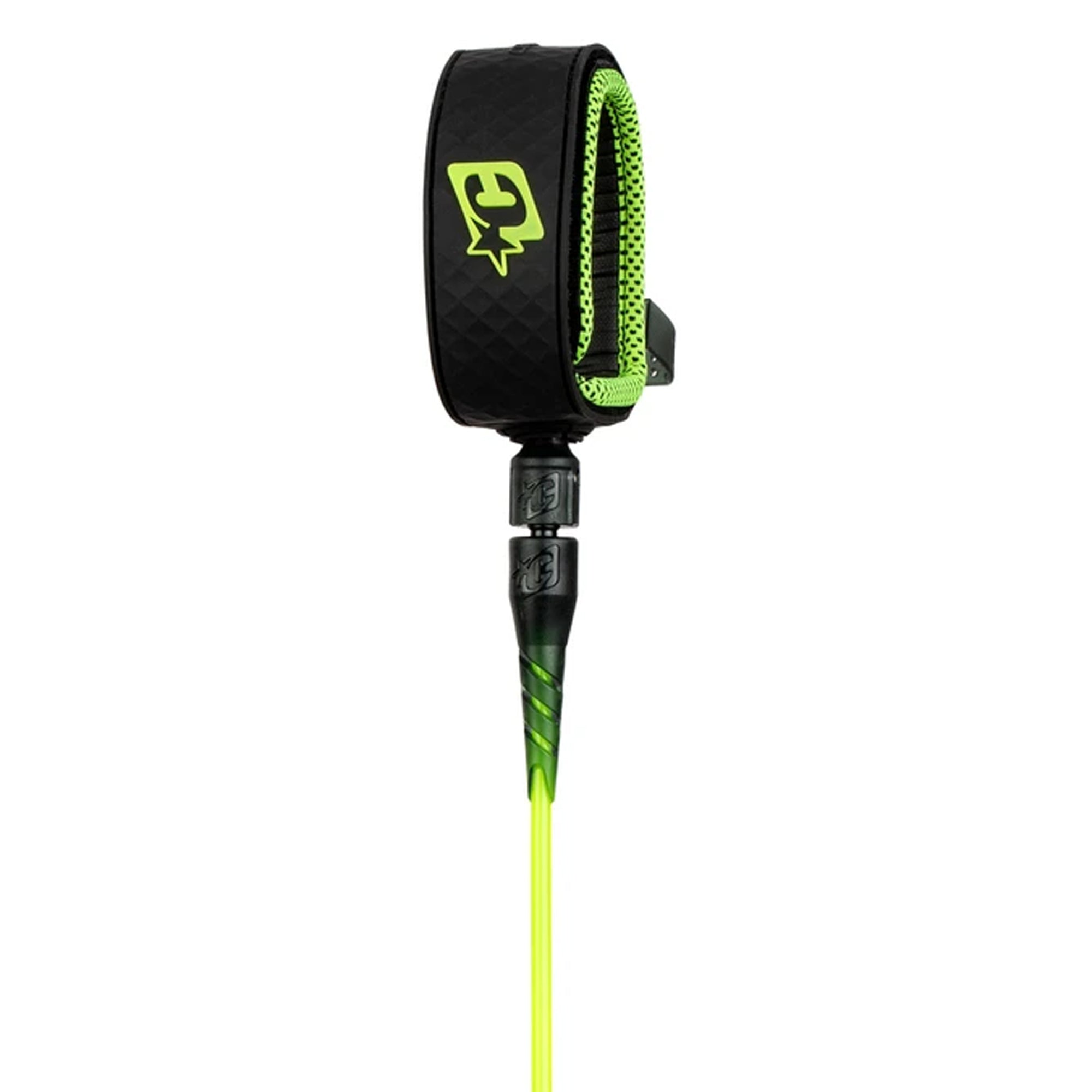 Creatures of Leisure Reliance Lite Surfboard Leash - 6'/Lime/Black