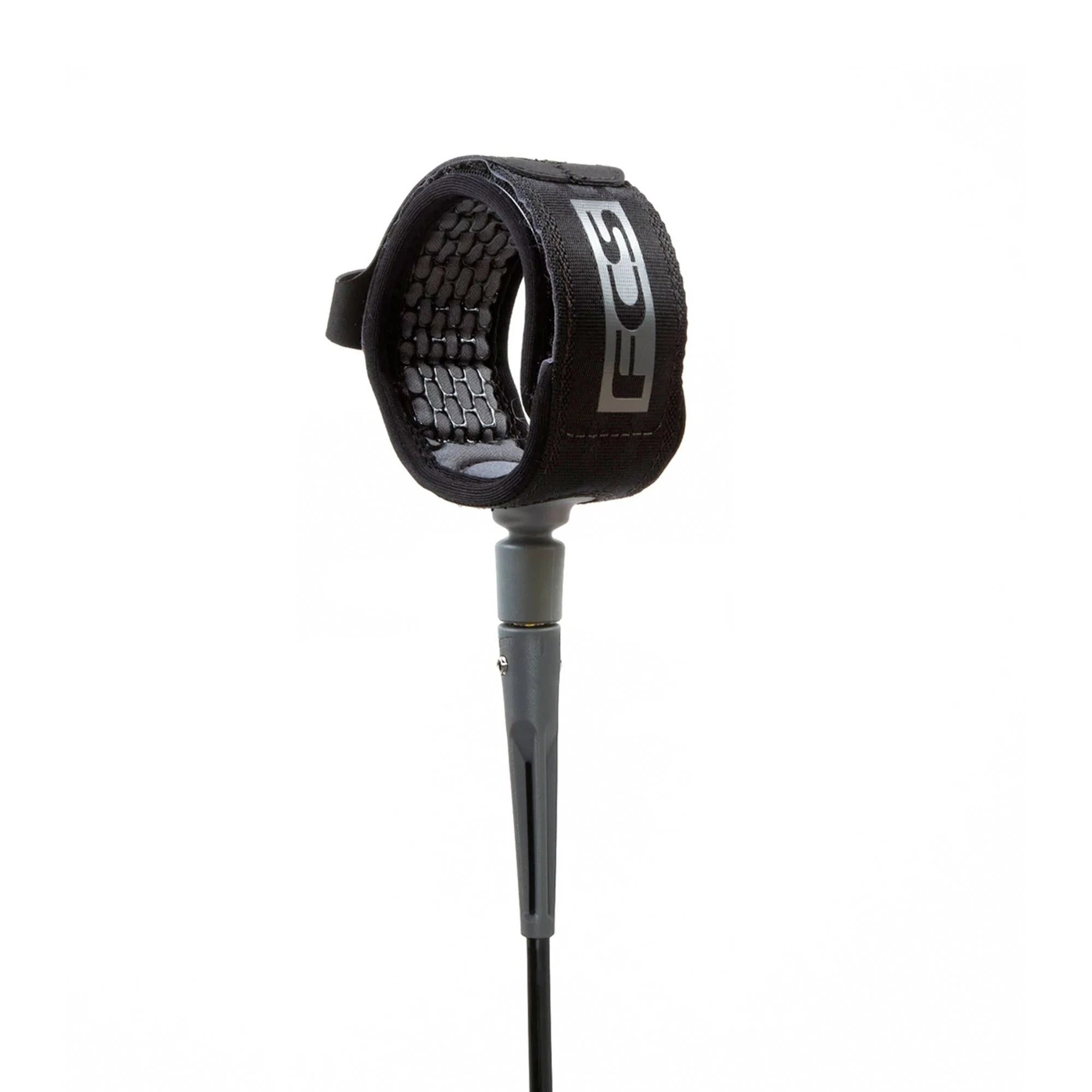 FCS All Round Essential Surfboard Leash - 9'/Black/Grey