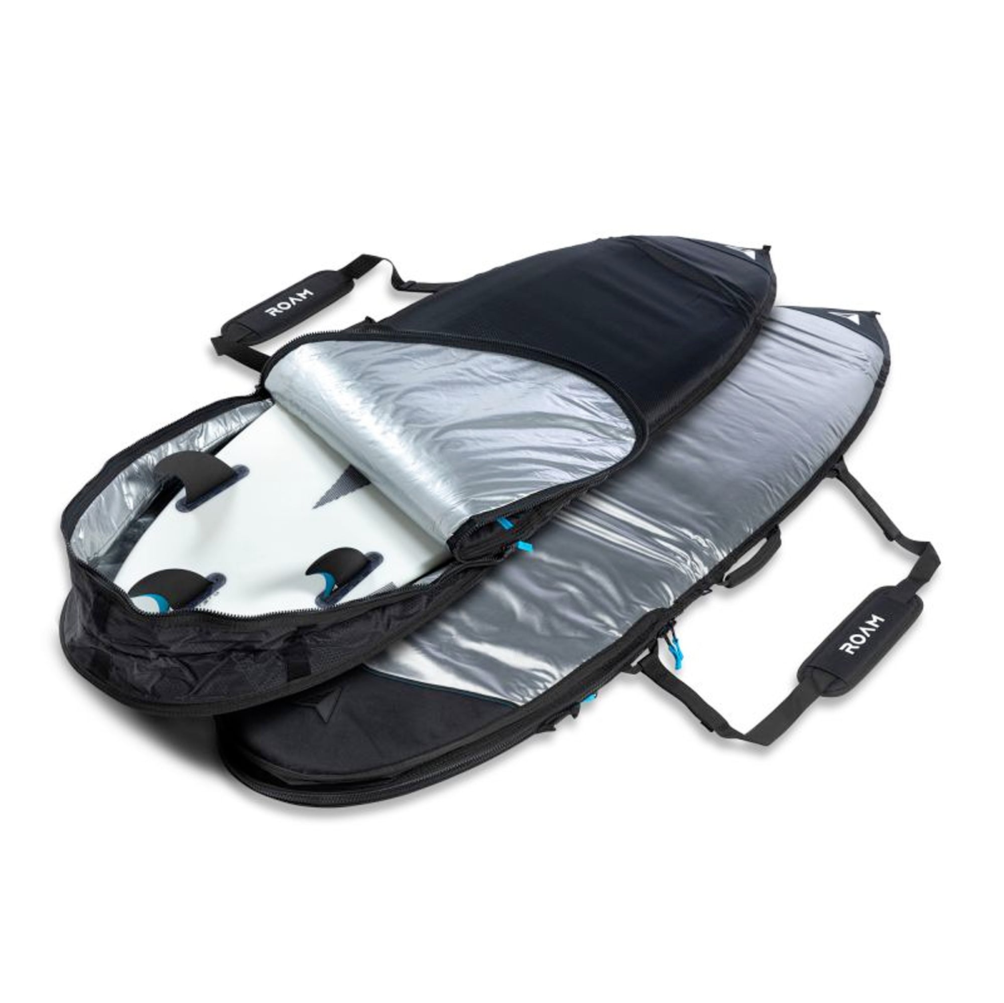 Roam Tech Plus Shortboard Surfboard Bag - Grey/Black