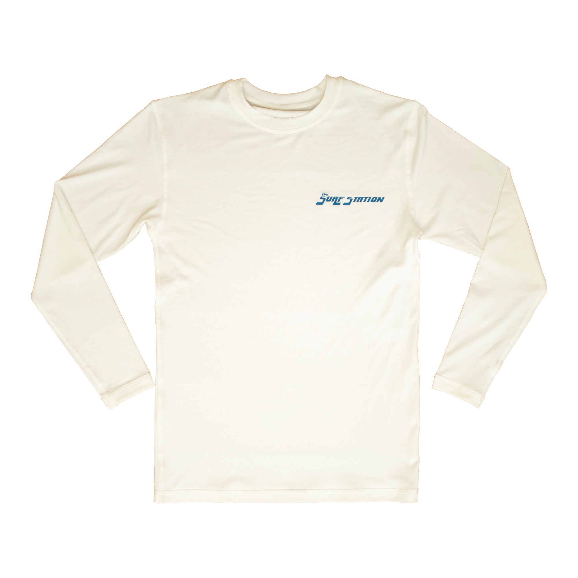 Surf Station Hybrid Team Youth Boy's L/S Rashguard - White