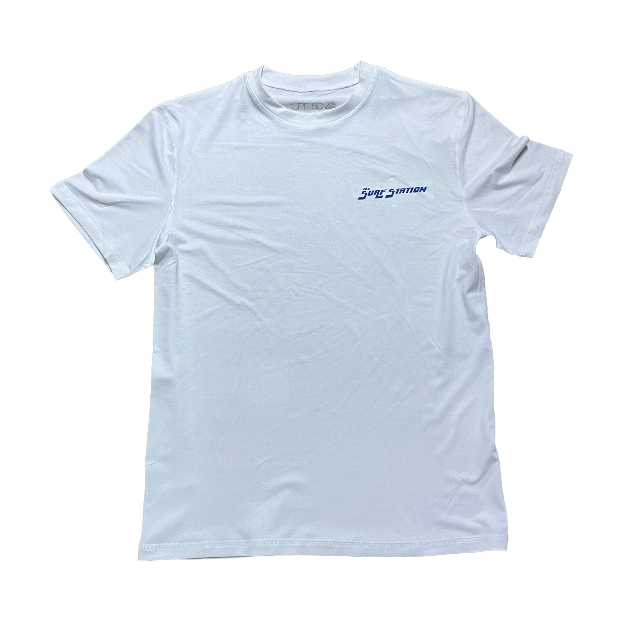 Surf Station Hybrid Team Youth Boy's S/S Rashguard - White